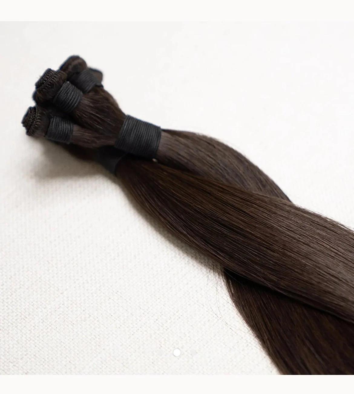 Hand-tied hair extensions at Bengal & Mane in Gaylord, MI
