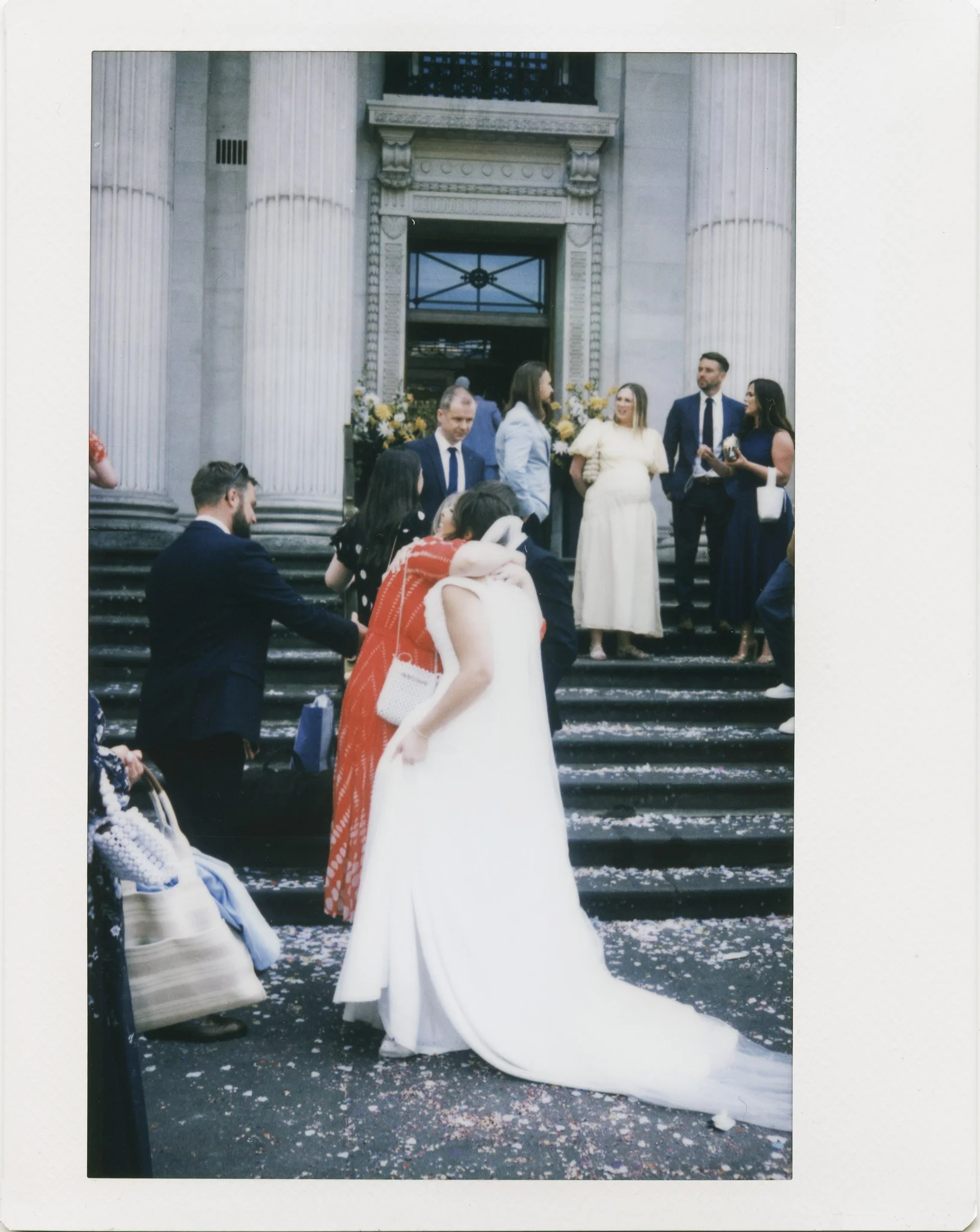 London Marylebone Town Hall Wedding Polaroid Instant Photography