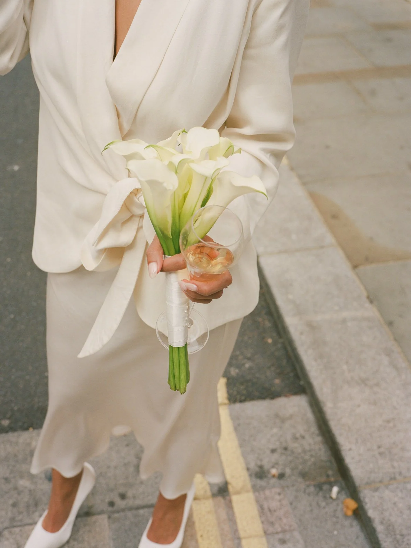Old Marylebone Town Hall wedding London on medium format film
