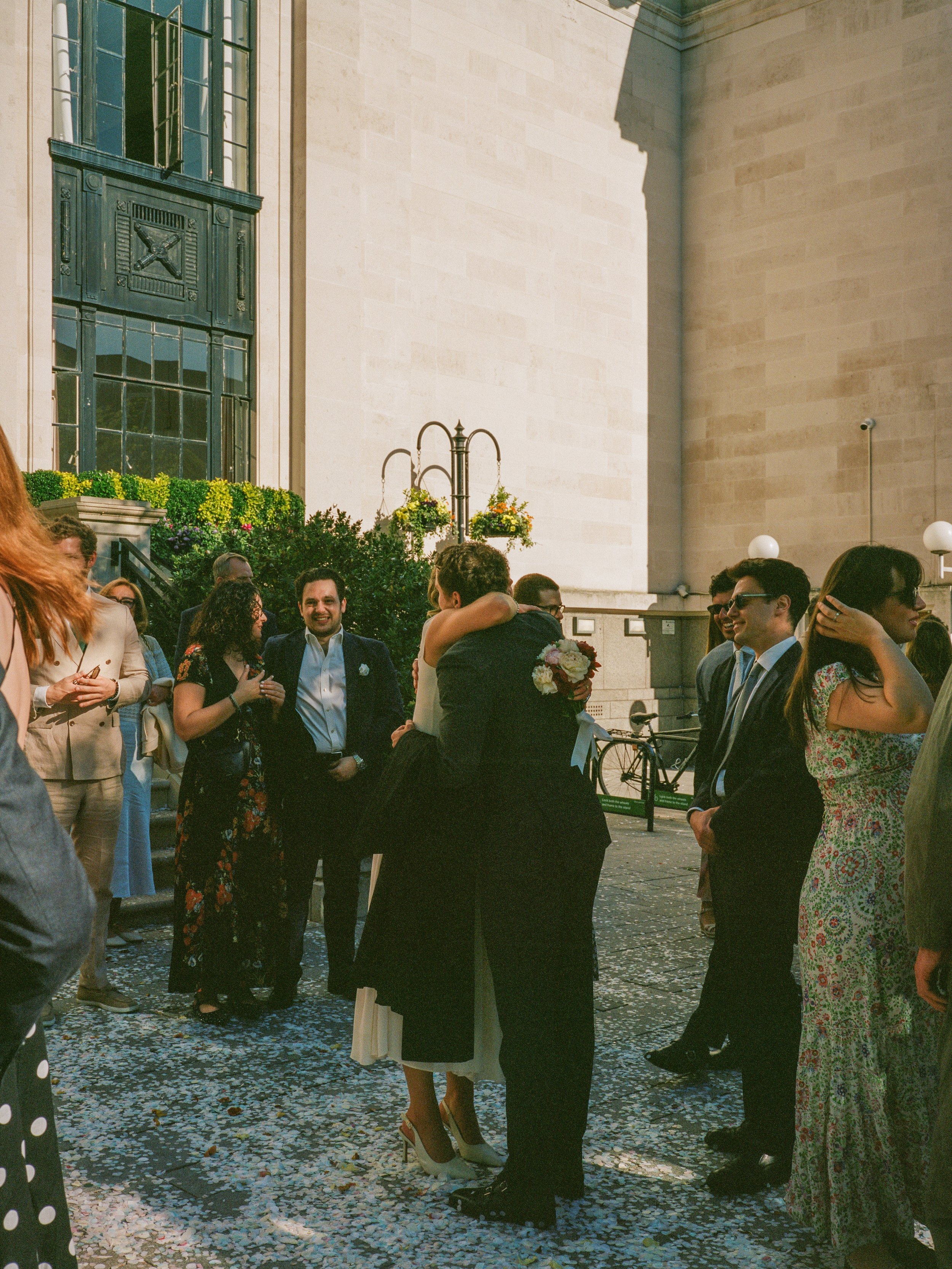 Islington Town Hall London wedding photography on medium format film