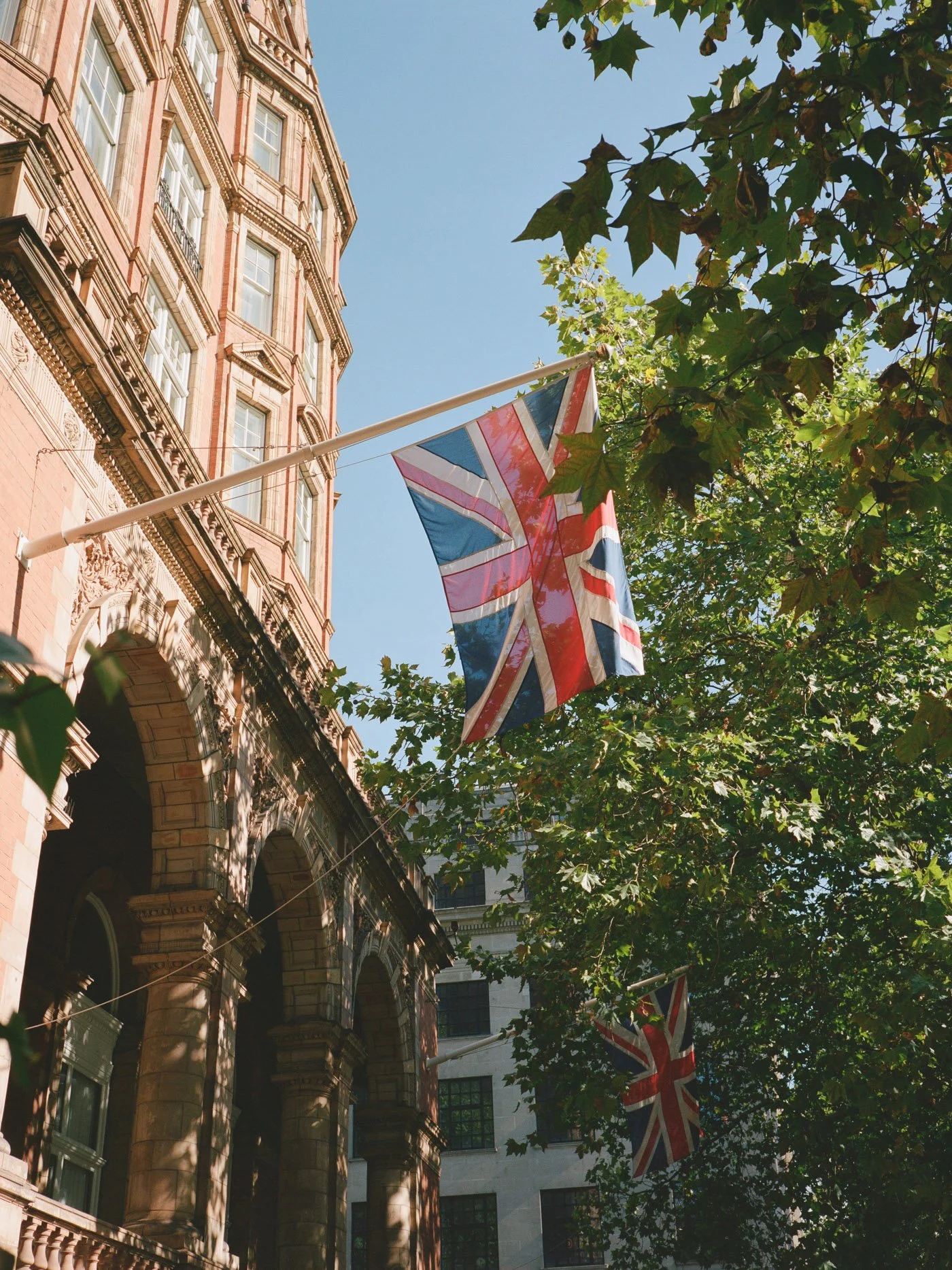 Old Marylebone Town Hall wedding London on medium format film