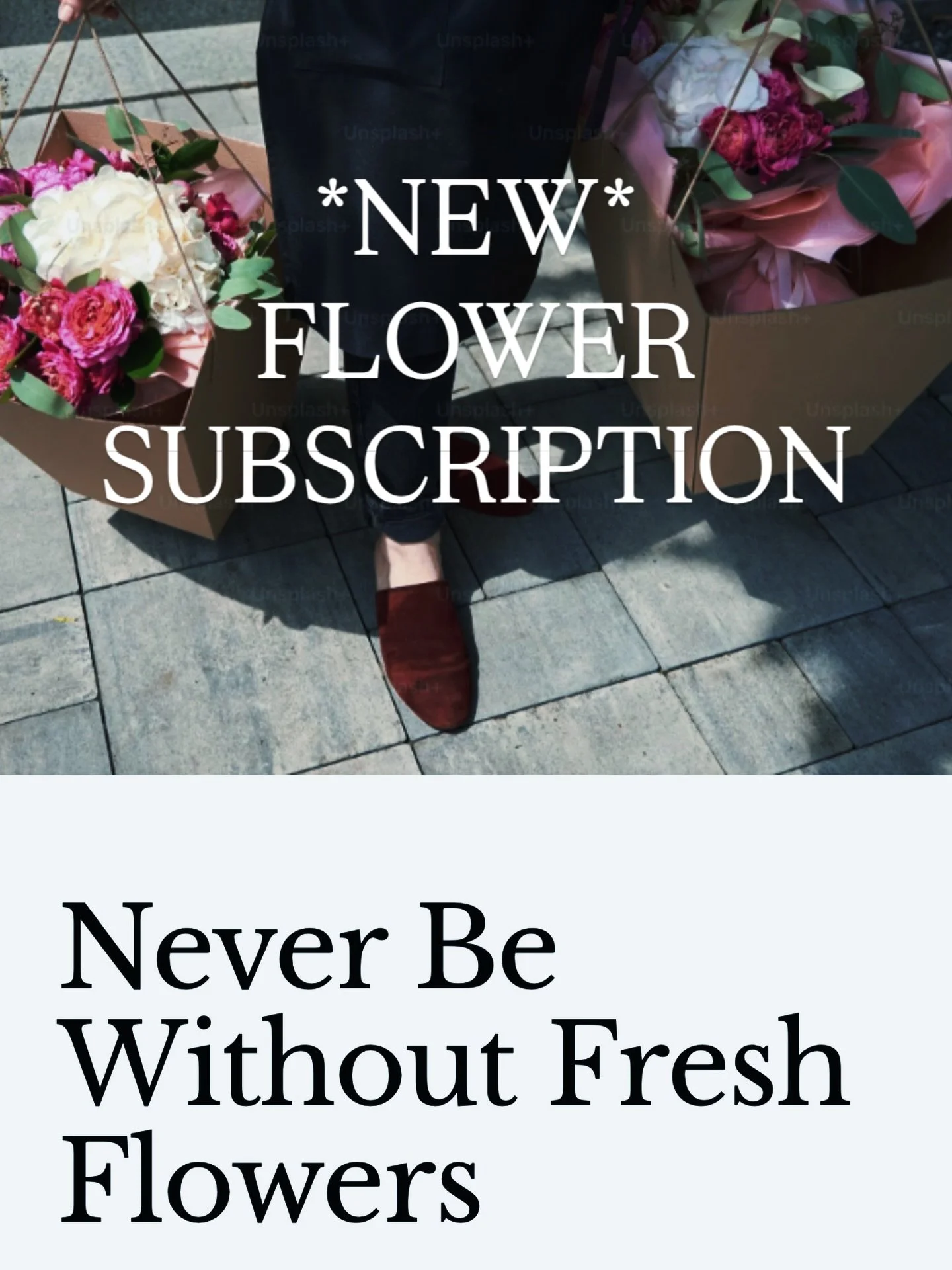 You can now buy a Flower Subscription for yourself, A Gift or for your business. 

Simply choose the size of hand tied seasonal bouquet, how often you would like to receive your flowers and buy your delivery then voila! We will take care of the rest.