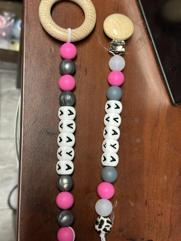 Paci Clip or Teether with a ring