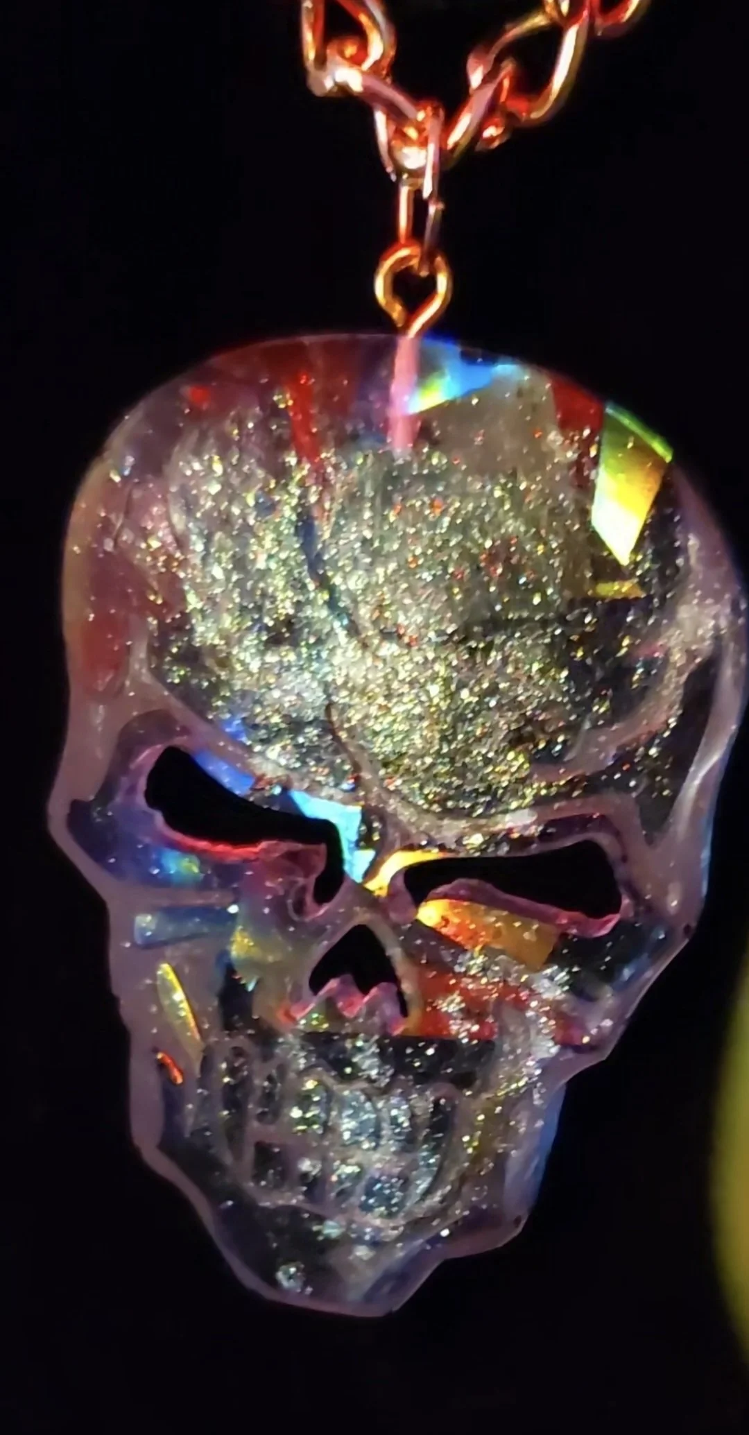 Prismfire Skull Pendent & Necklace
