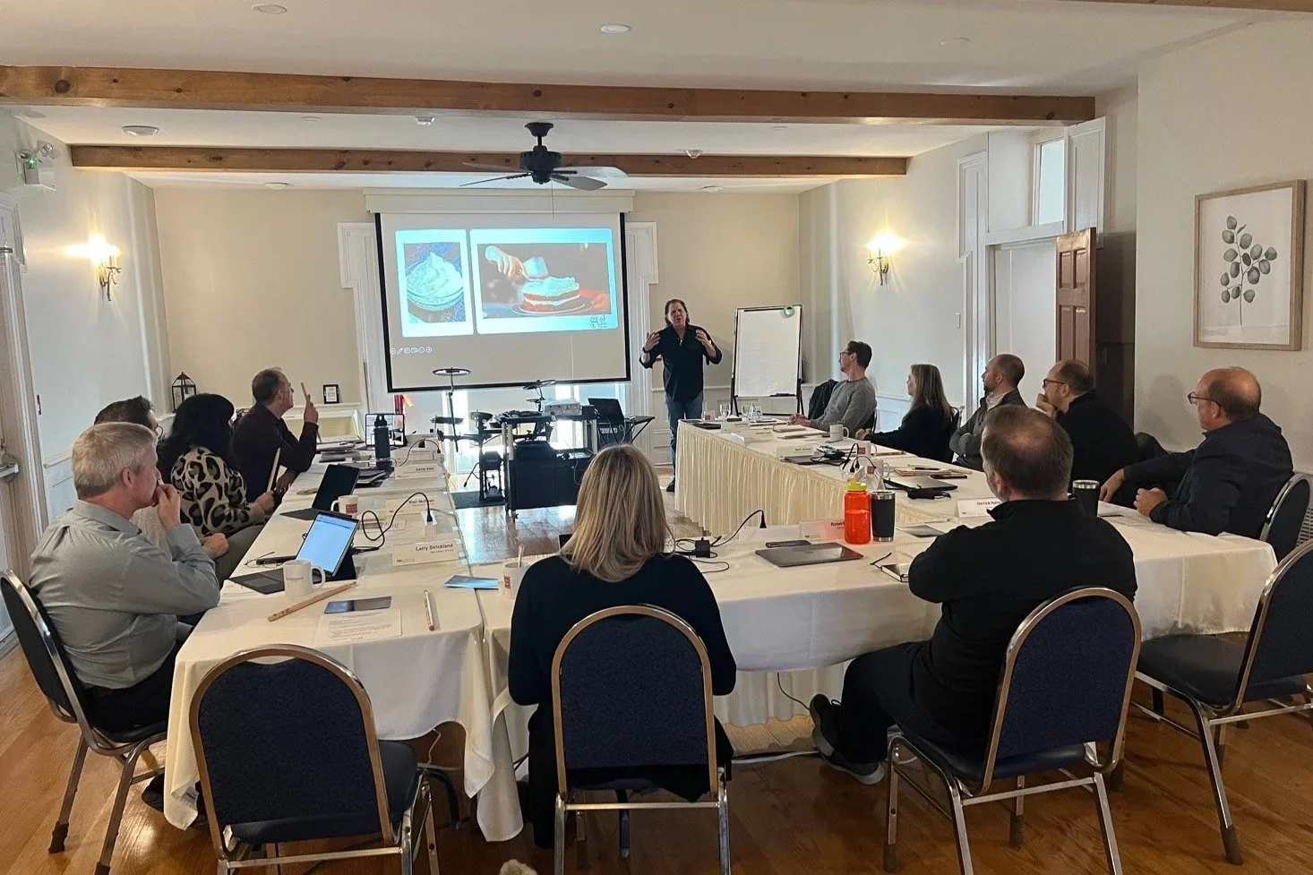 Carlos Fox facilitating a CEO peer group session