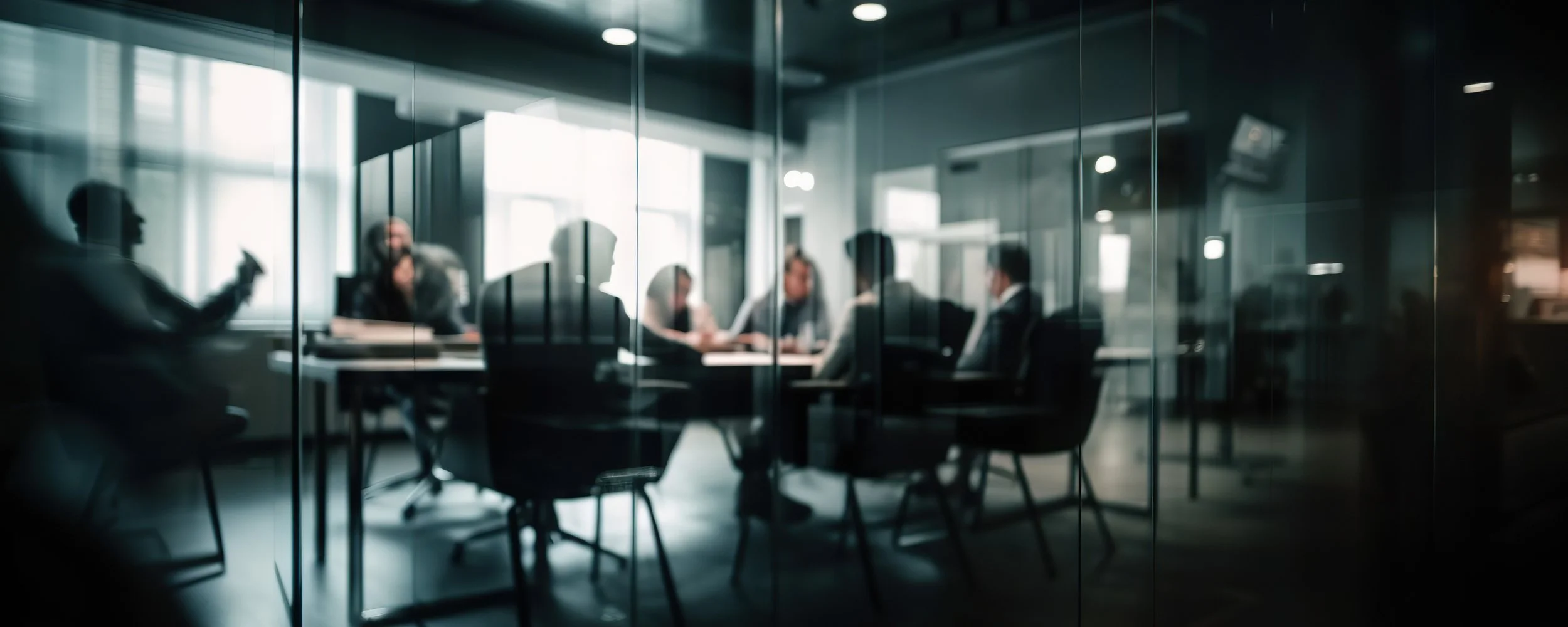 People talking in a conference room