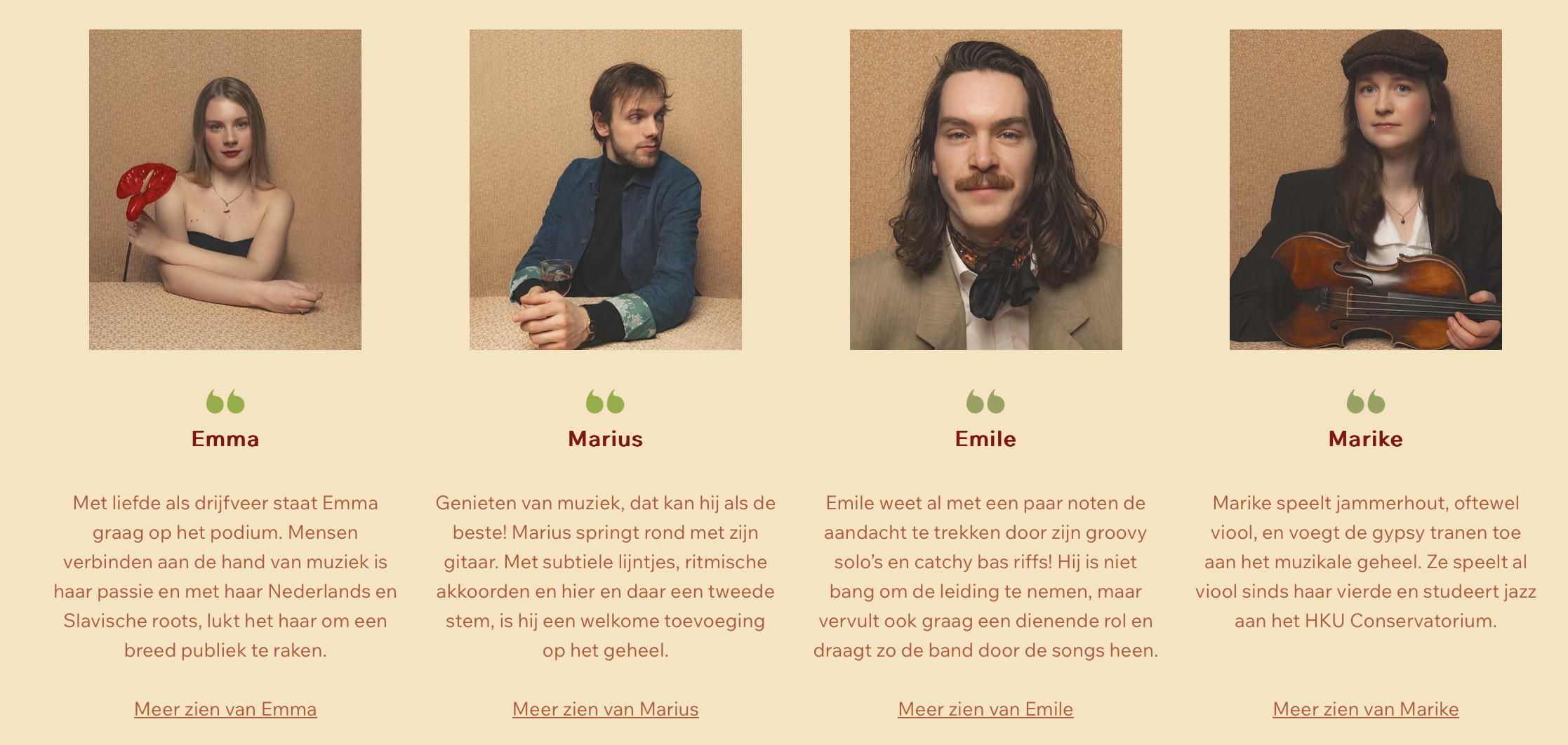 Band members introduced