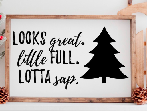 Handpainted Wood Christmas Sign - National Lampoon Quote