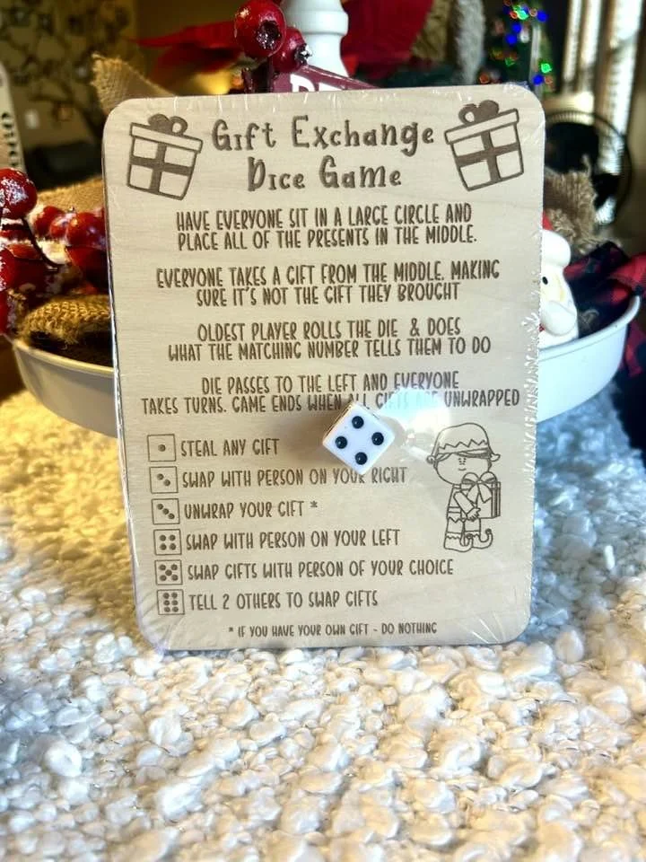 Holiday Gift Exchange Dice Game