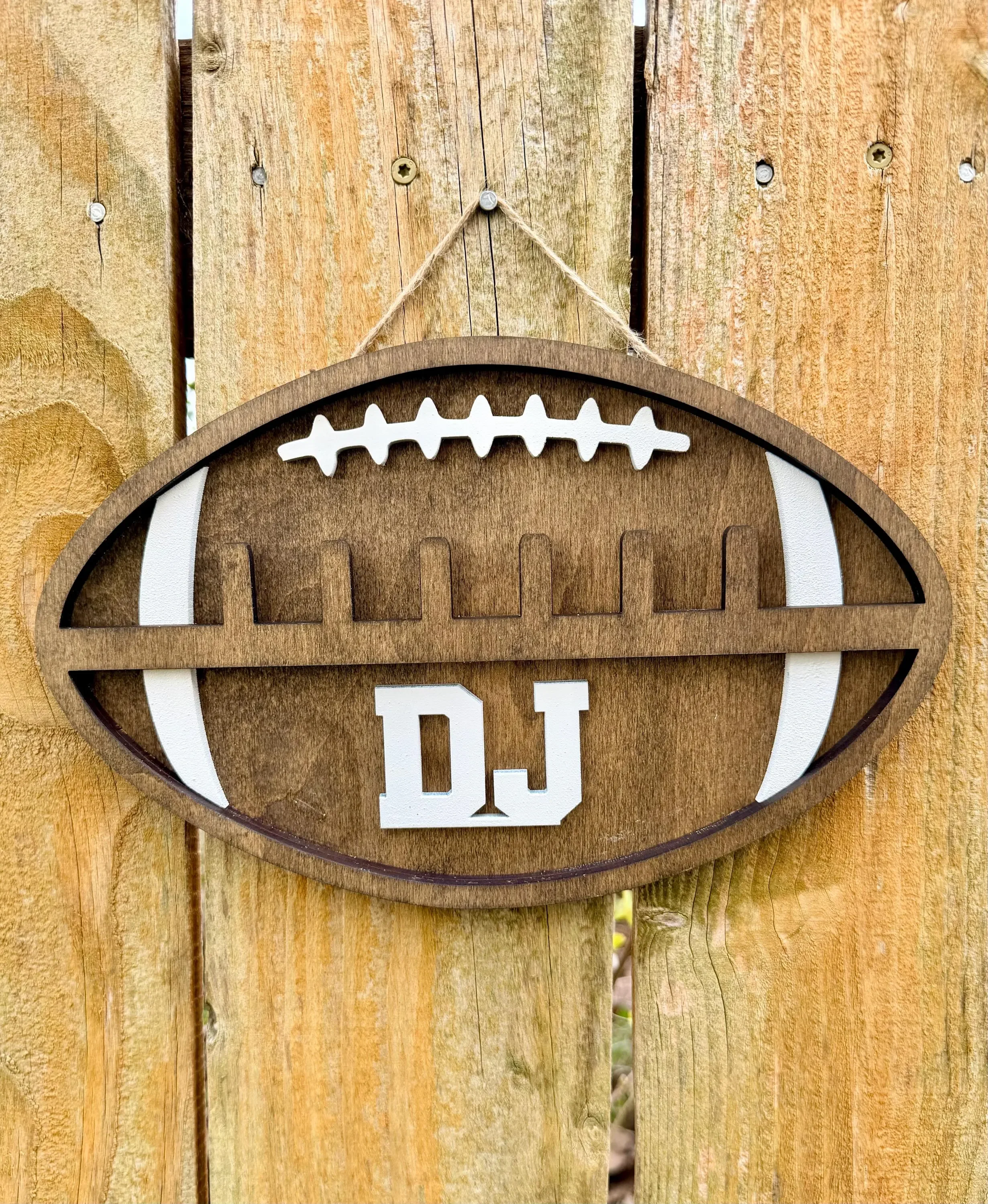 Customizable Football Championship Ring Holder