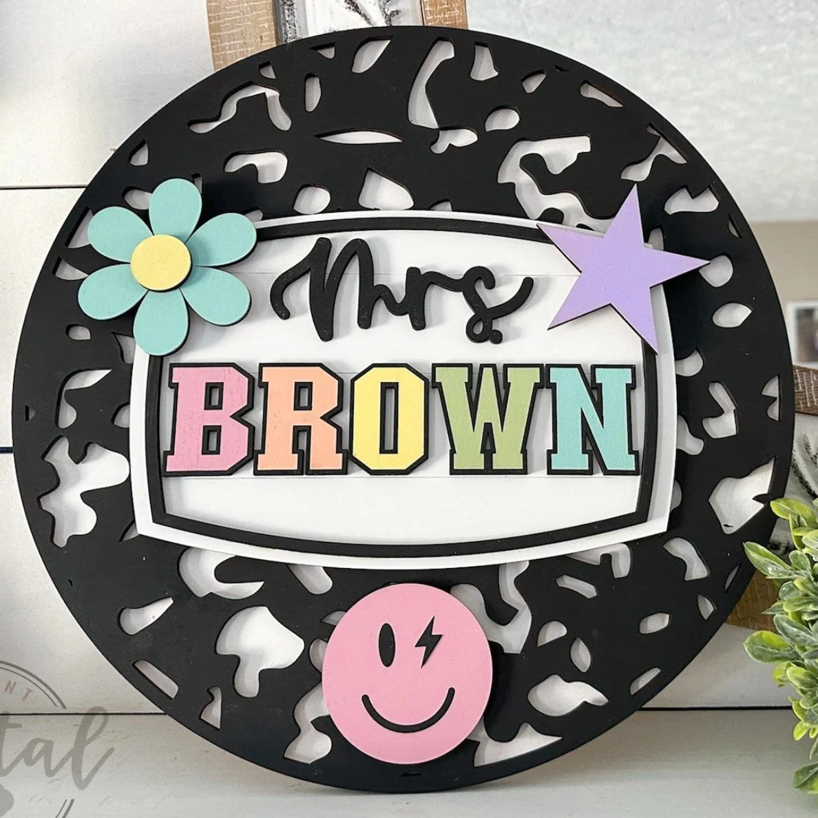 Personalized Teacher Door Hanger