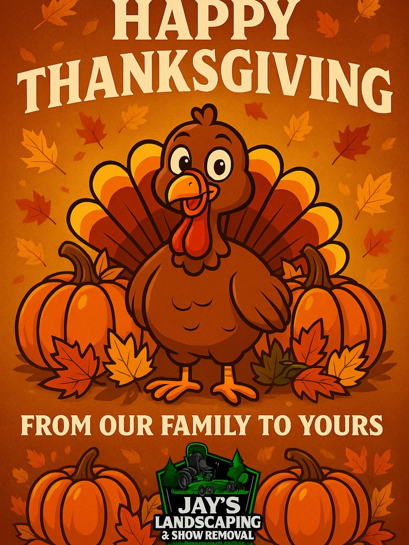 Happy Thanksgiving from our family yours! 🦃&hearts;️
We are truly grateful for our hardworking crew and the long list of loyal clients who continue to place their trust in us. 
Have a safe and happy holiday. 🍁