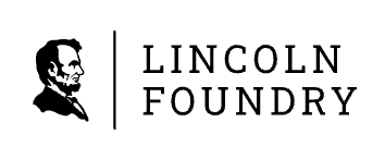 Lincoln Foundry logo featuring a silhouette of Abraham Lincoln's head and the company name.