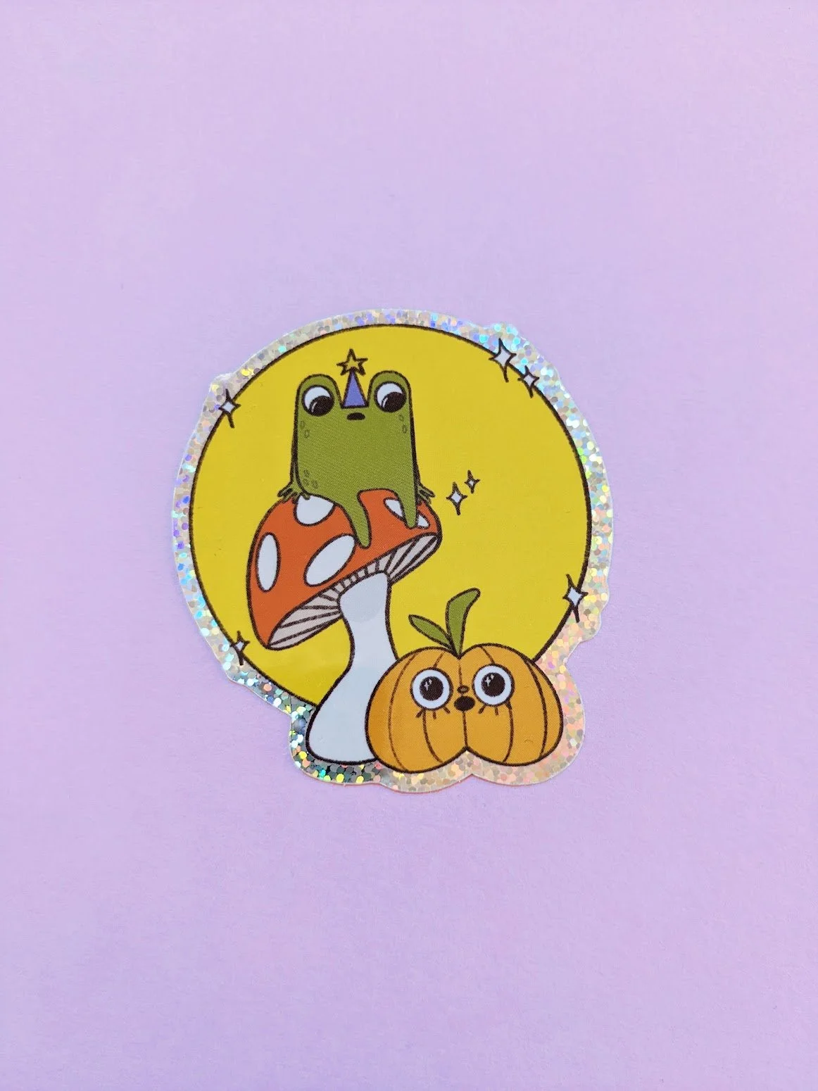 Magic Frog Glitter Sticker