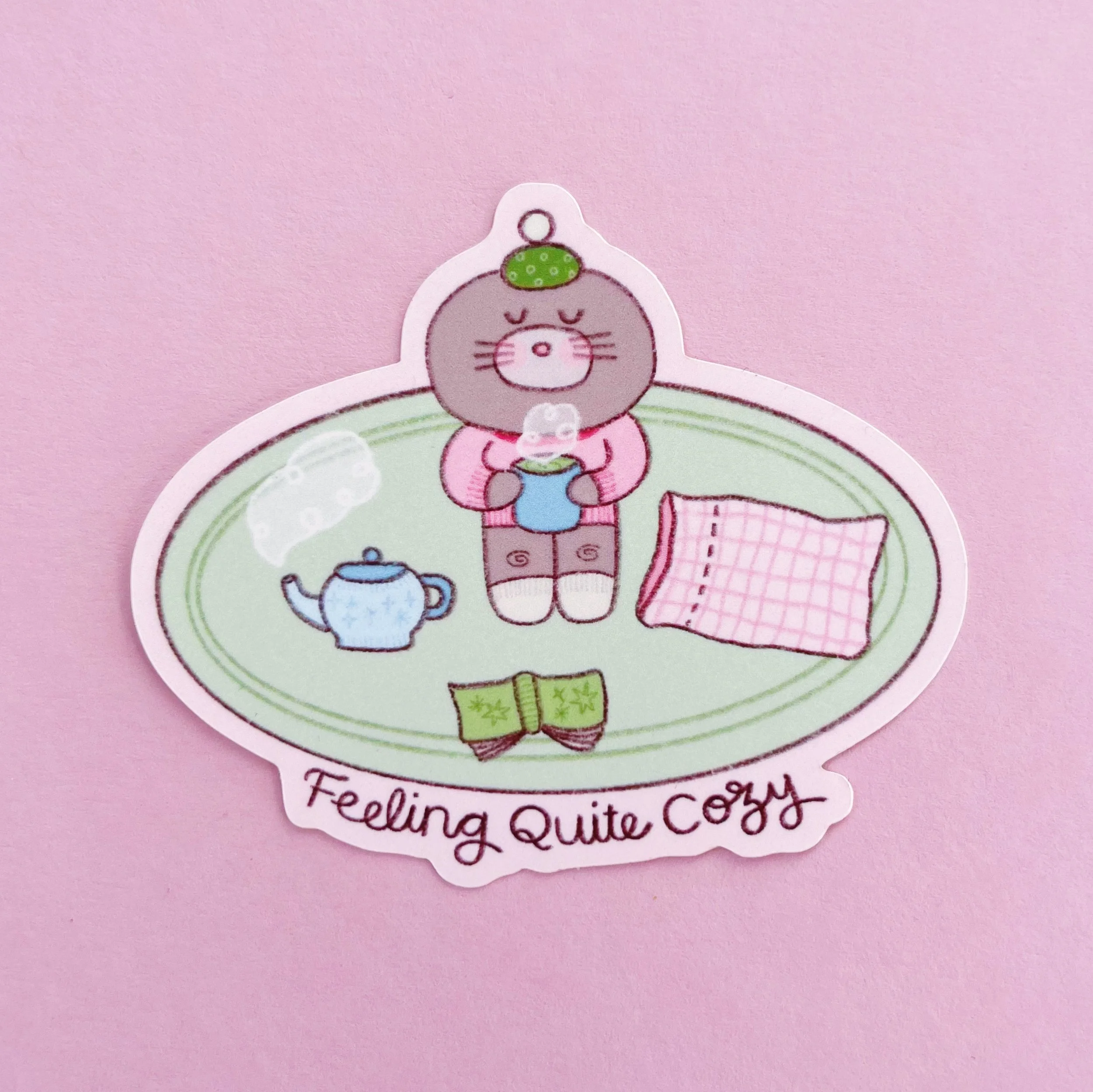 Feeling Quite Cozy Sticker