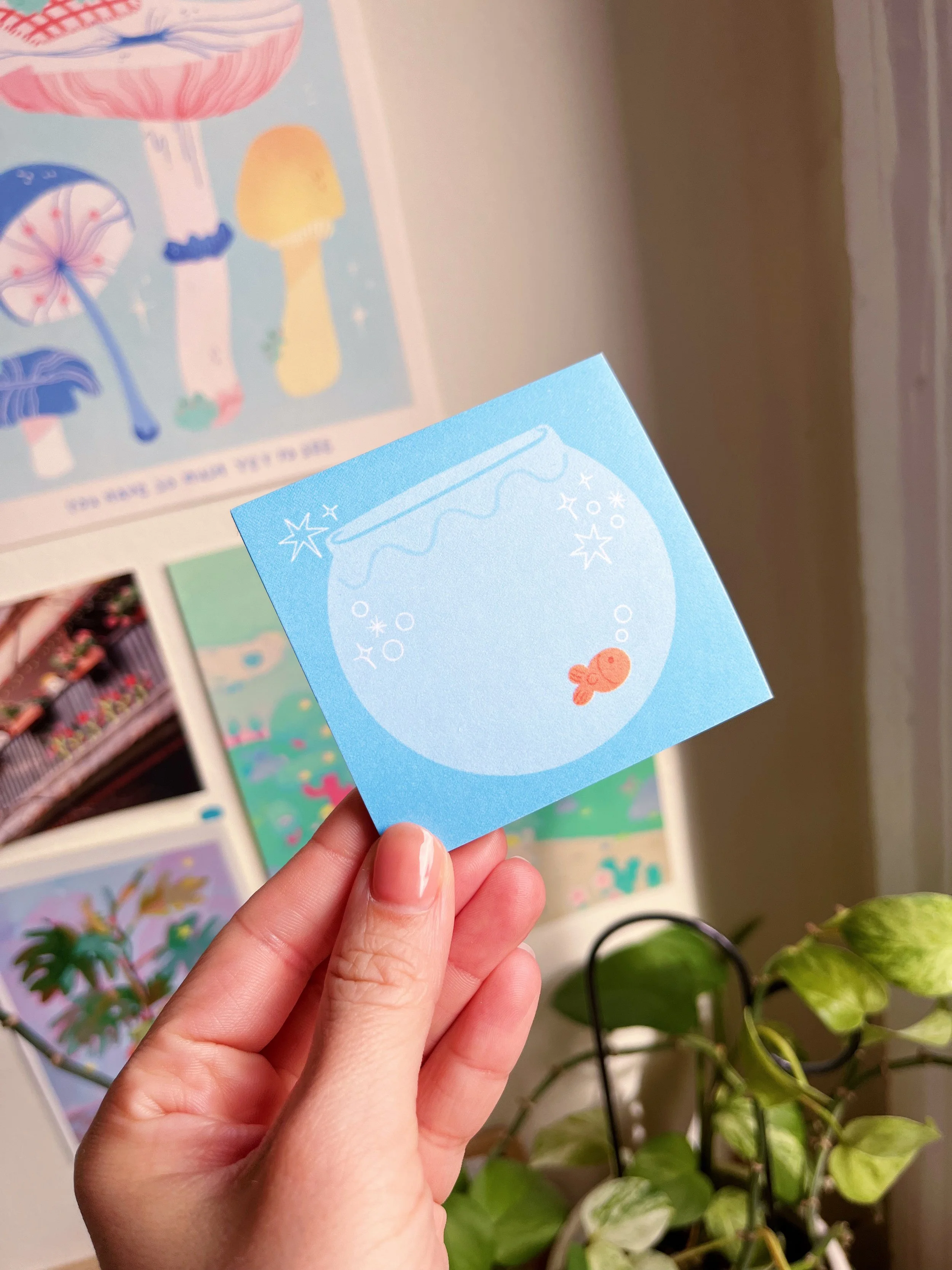 Fish Bowl Sticky Notes