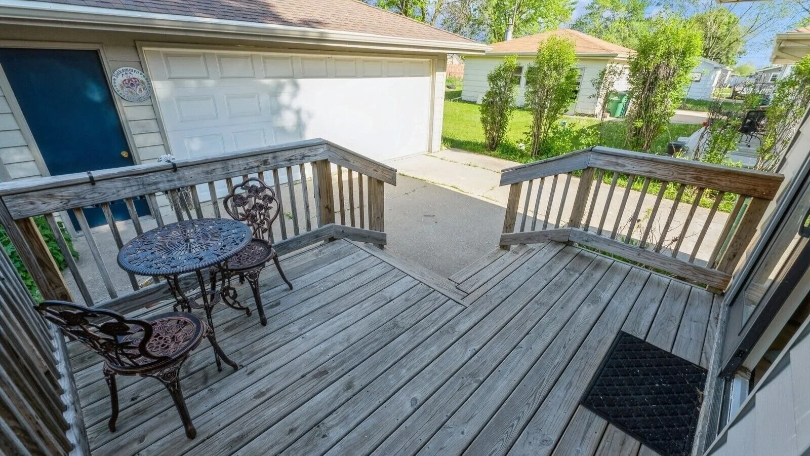 Back deck provides morning sun and afternoon shade!