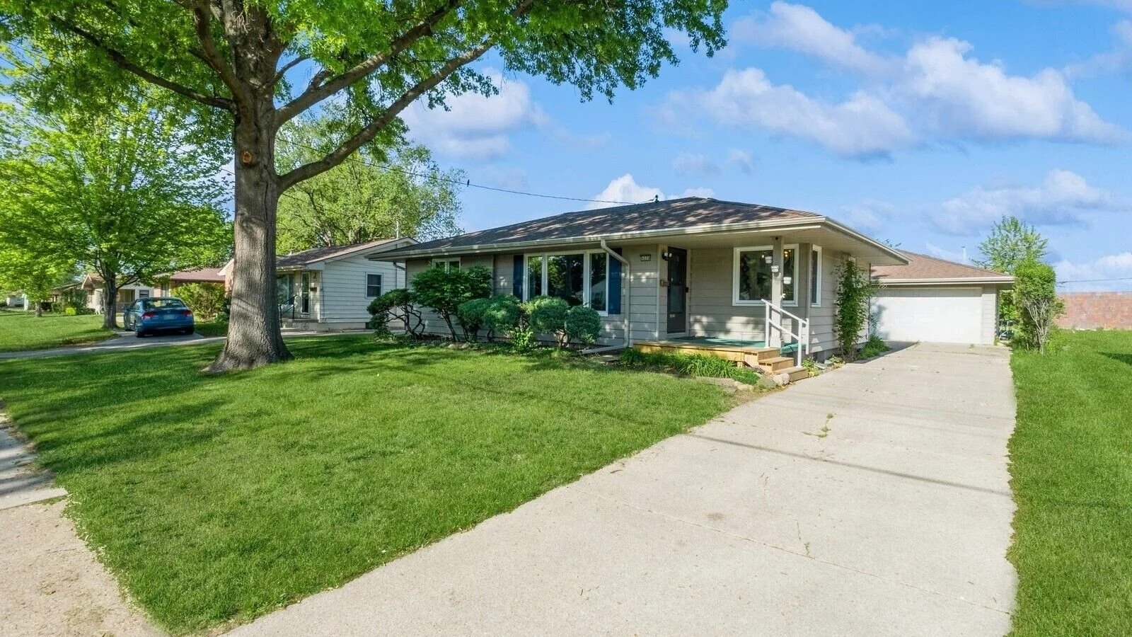 Private driveway parking.  Space for 3 vehicles.  Additional street parking available.
