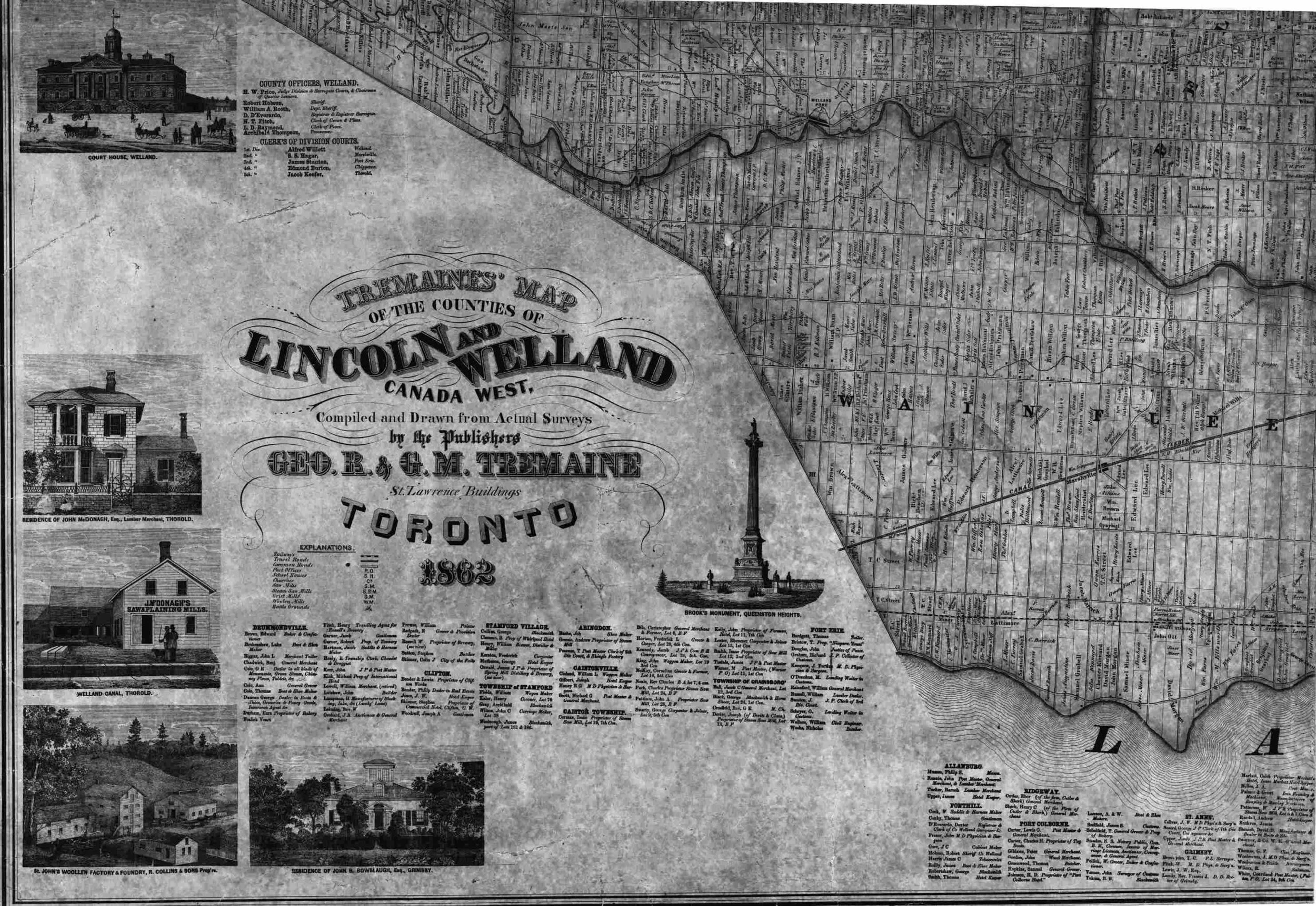 Tremaine Map of Lincoln and Welland Counties – Graham Segger