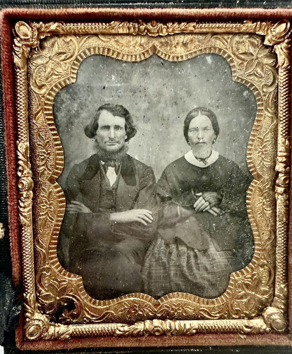 Antique Cased Couple Portrait