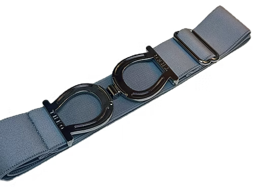 THEO Equestrian Belt - Graphite with Gunmetal Buckle
