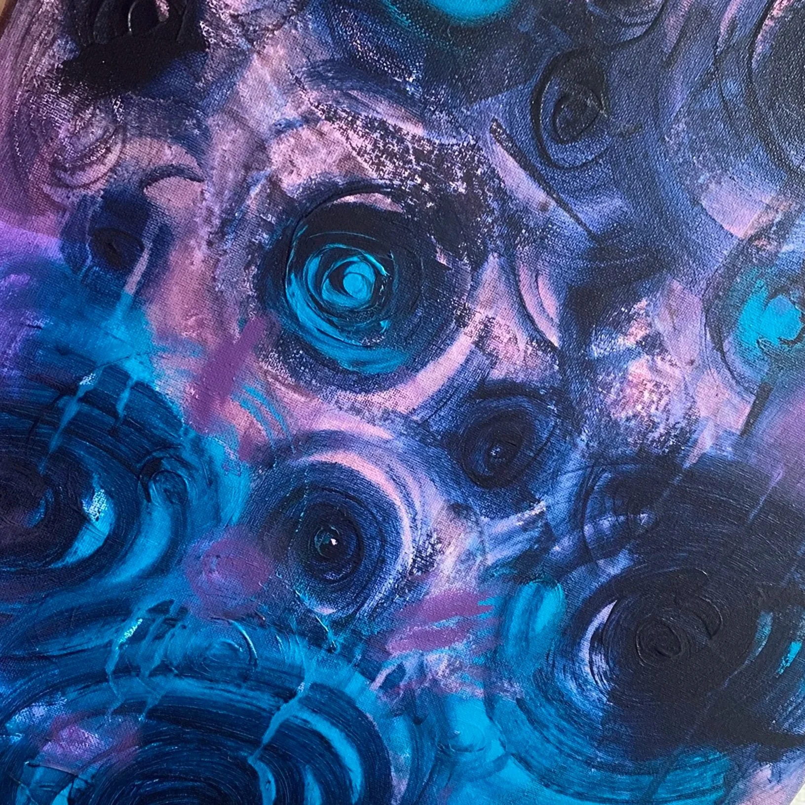 "The Garden Beneath" 

Not everything that grows announces itself.
Some things bloom in the dark, beneath the surface, in the deep and quiet places where no one is watching. Slowly. Stubbornly. Beautifully. This painting is about those things.
Deep p