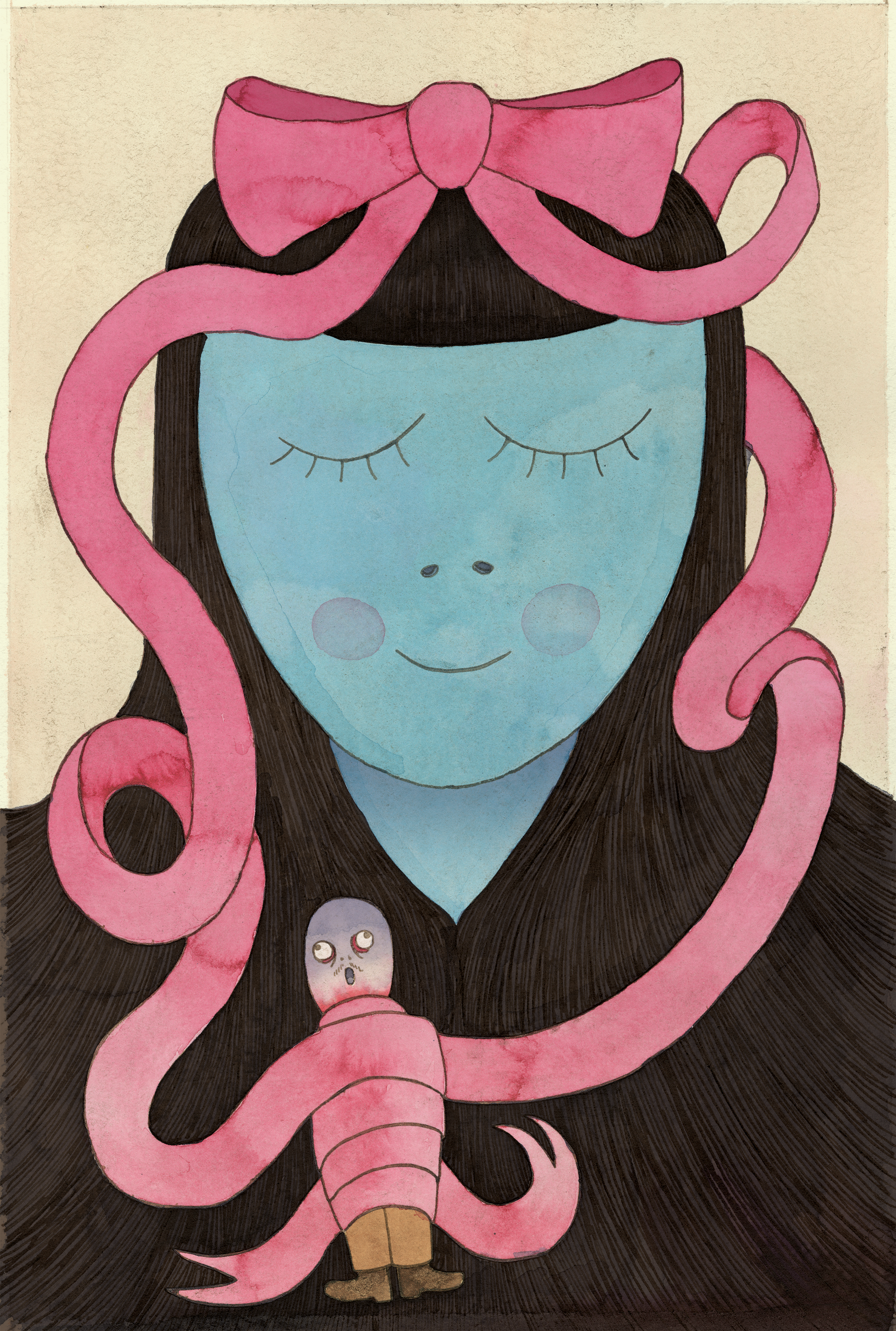 "Untitled" 2026, Acrylic Ink on paper + Photoshop