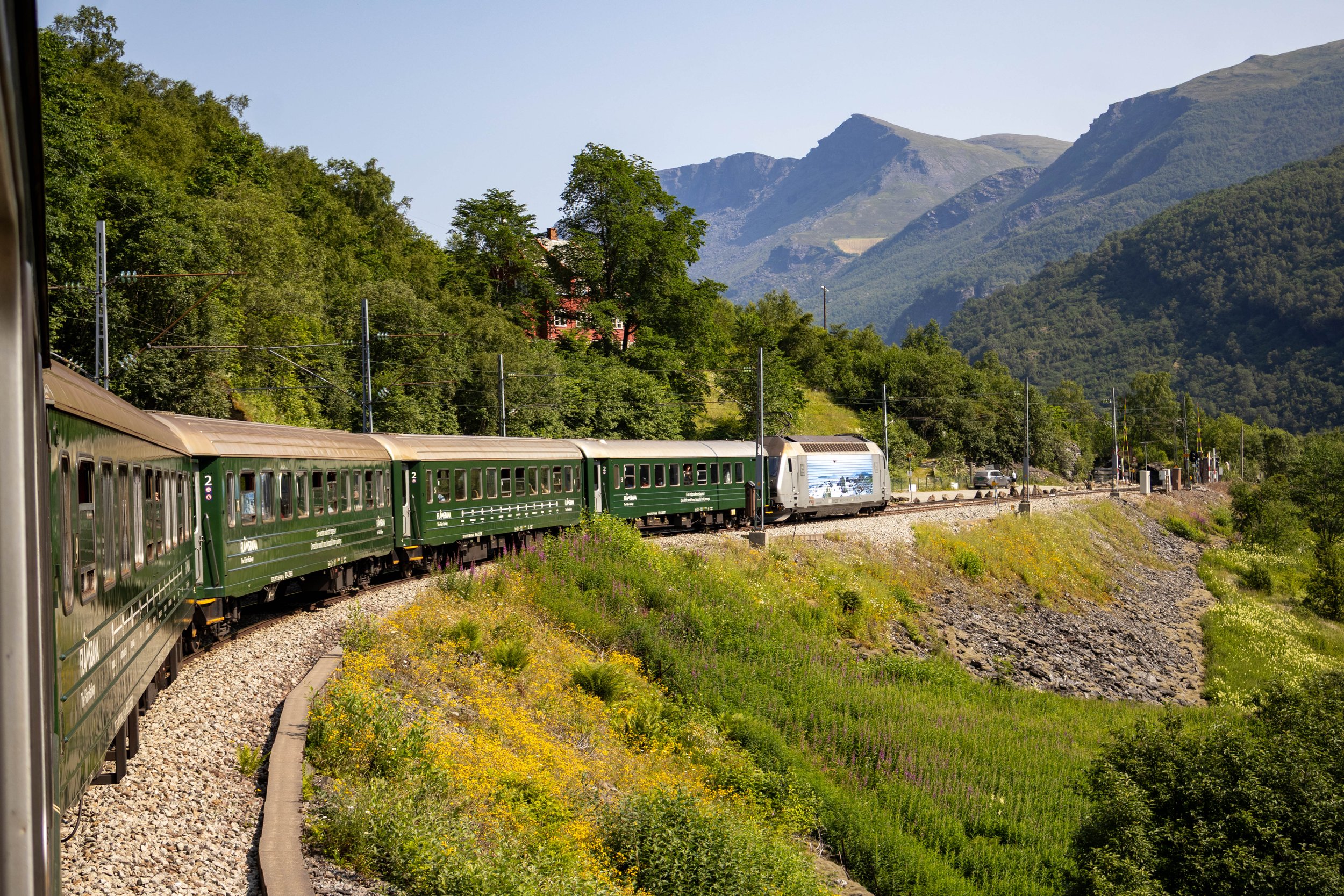 Flåm Railway on the way to Bergen Stasjon