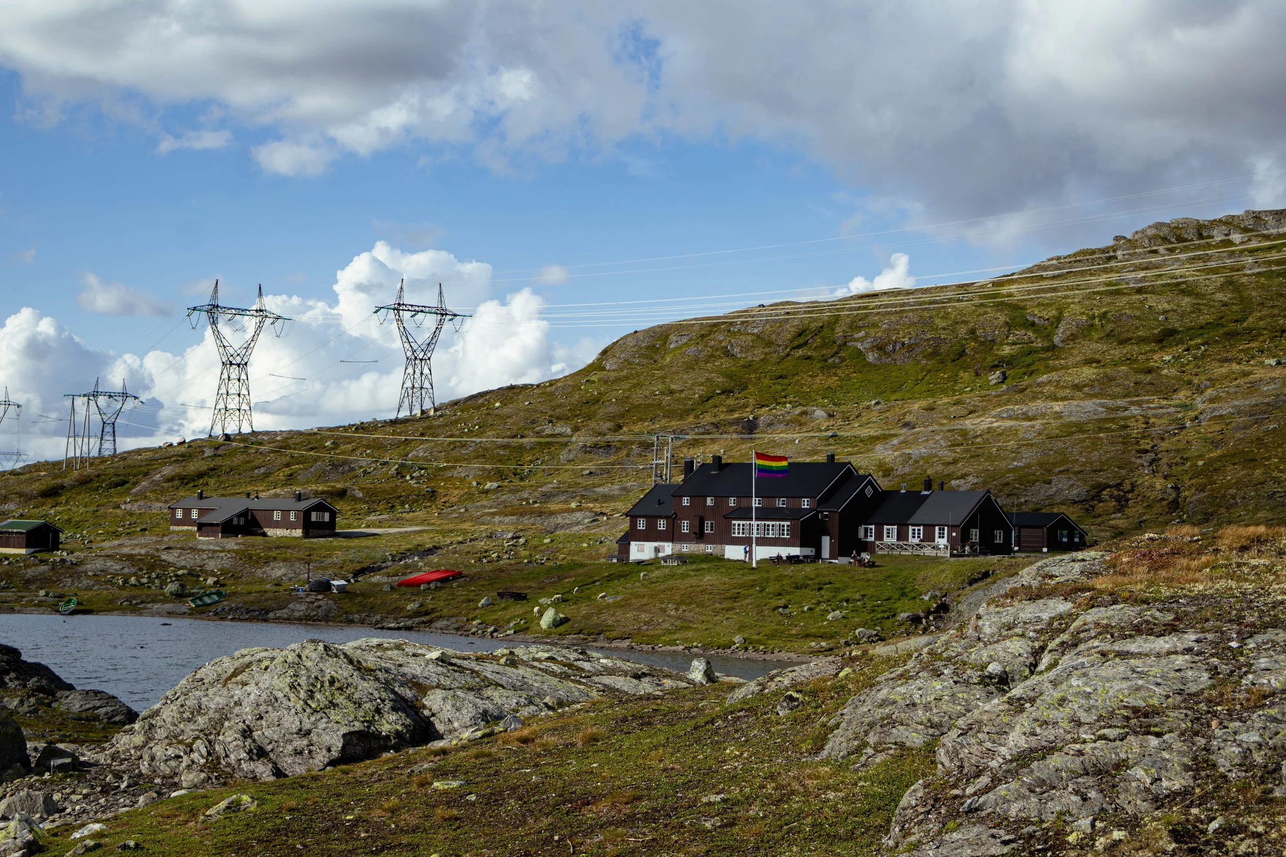 Geiterygghytta in the Aurlandsdalen Valley.