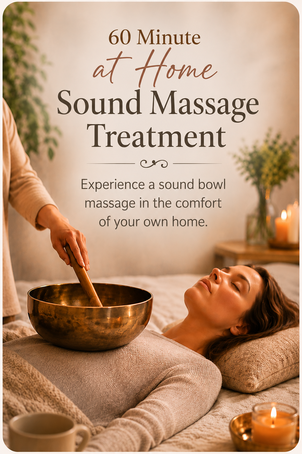 60 Minute Sound Bowl Session in the comfort of your own home