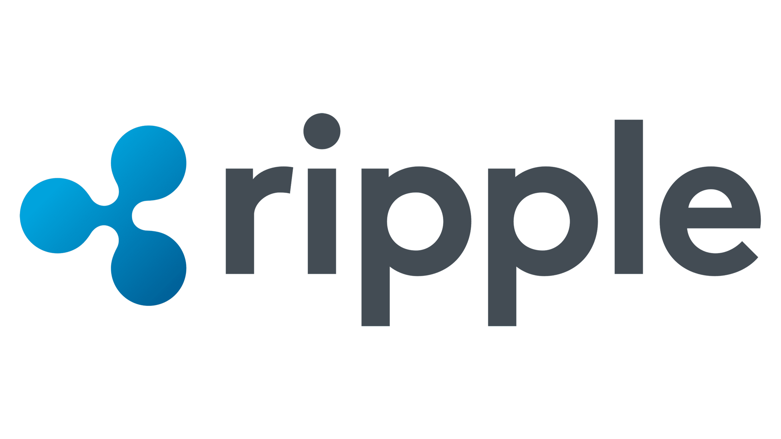 Ripple logo with a blue abstract emblem and the word 'ripple' in gray lowercase letters