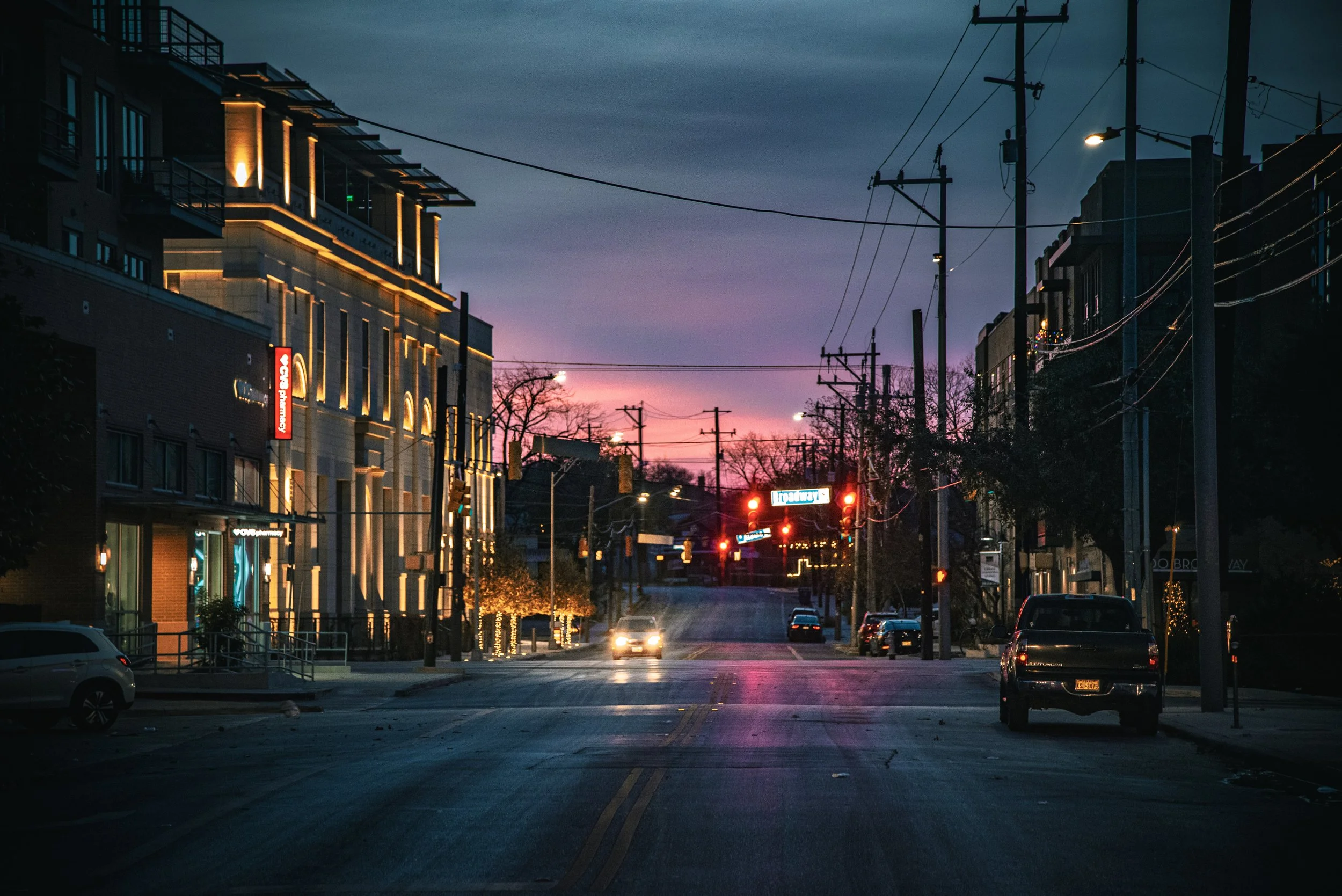 Looking Down Broadway