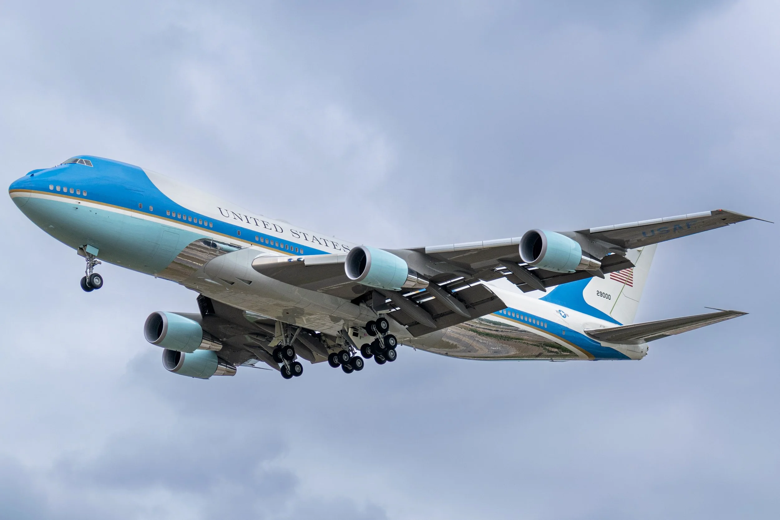 Air Force One Flying The Pattern