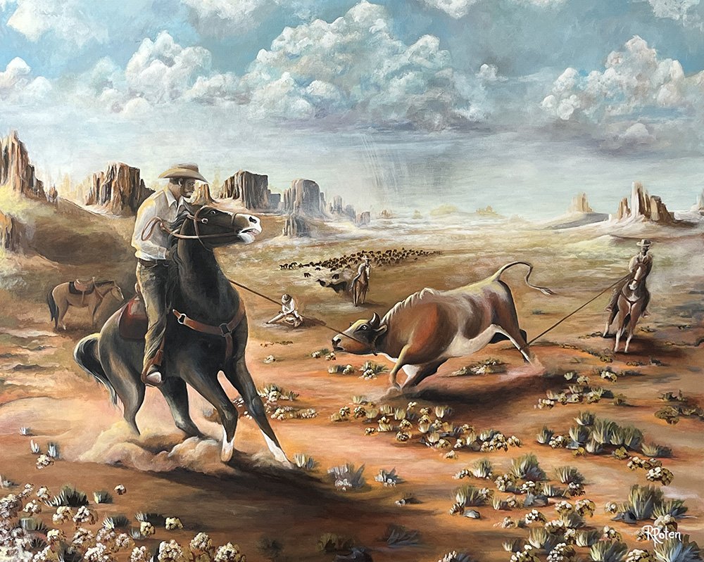 "Away From Reata" Acrylic on Canvas