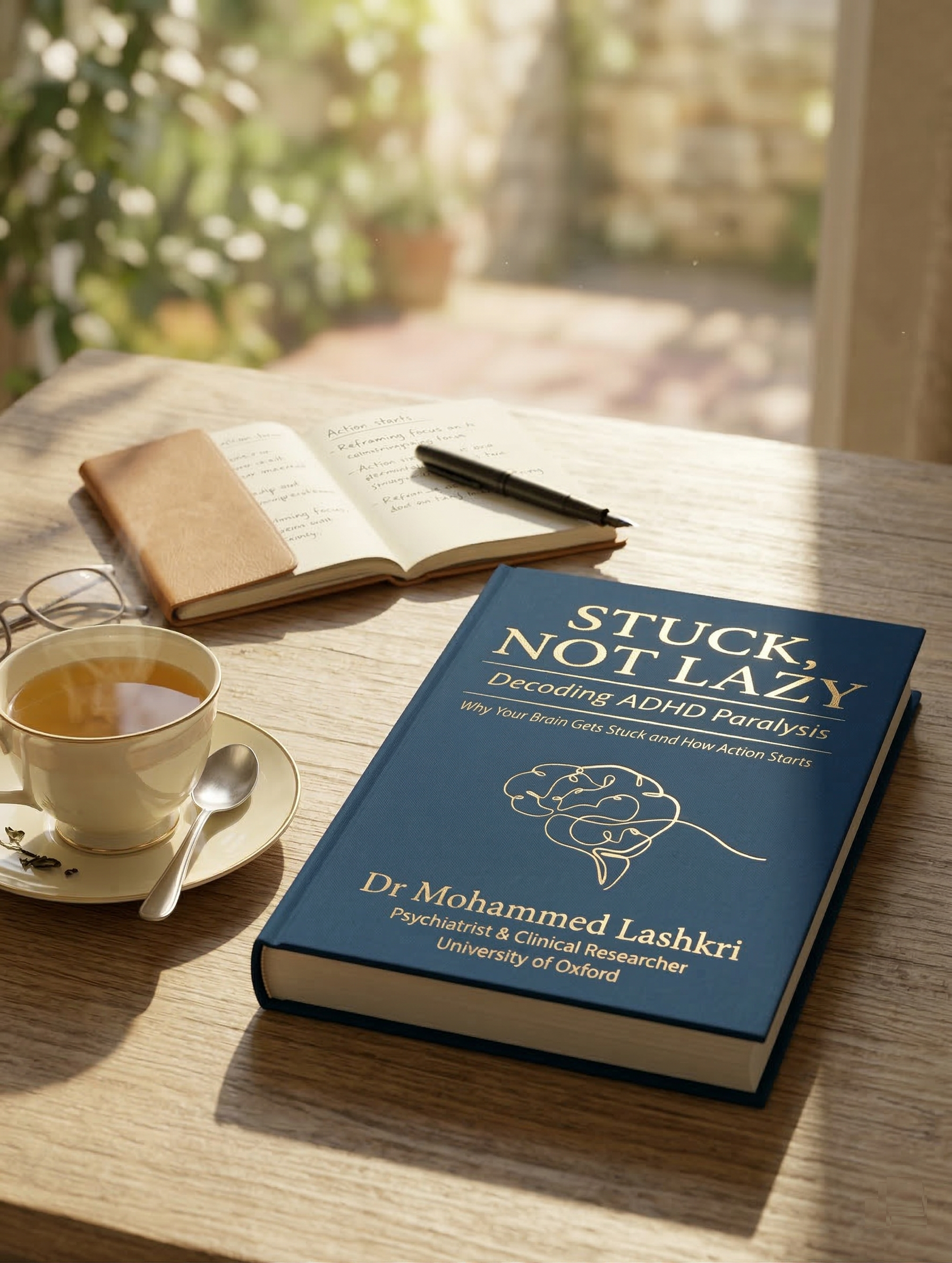 Stuck, Not Lazy by Dr Mohammed Lashkri,  Decoding ADHD Paralysis and the Neuroscience of Action