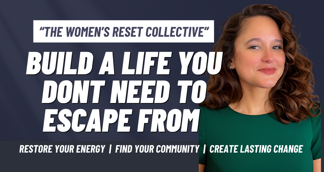 and invitation to join a women's community with free resources.