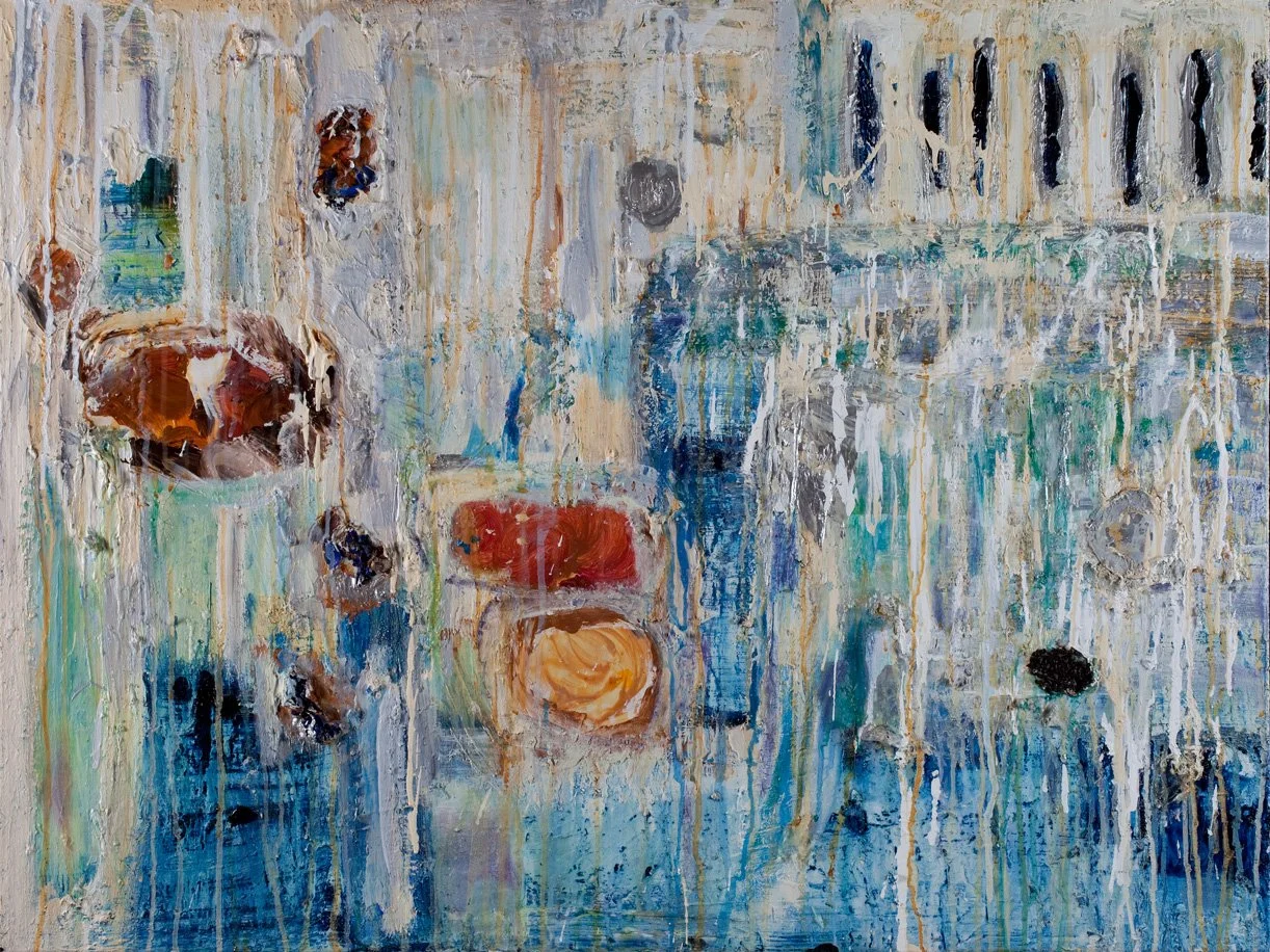 Sage
Acrylic on Canvas, collage  30" x 40"