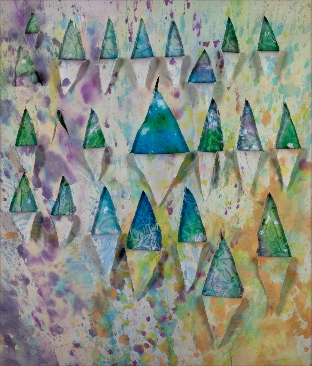 TeePees
Acrylic on Raw Canvas, Cutouts 37" x 31"