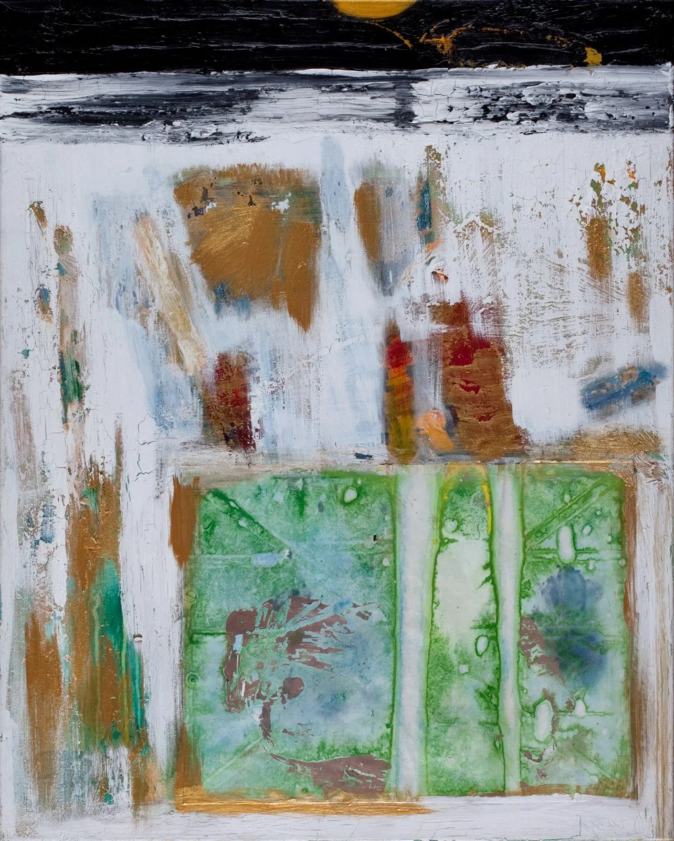 Moonset
Acrylic on Canvas, waxpaper  36" x 24"