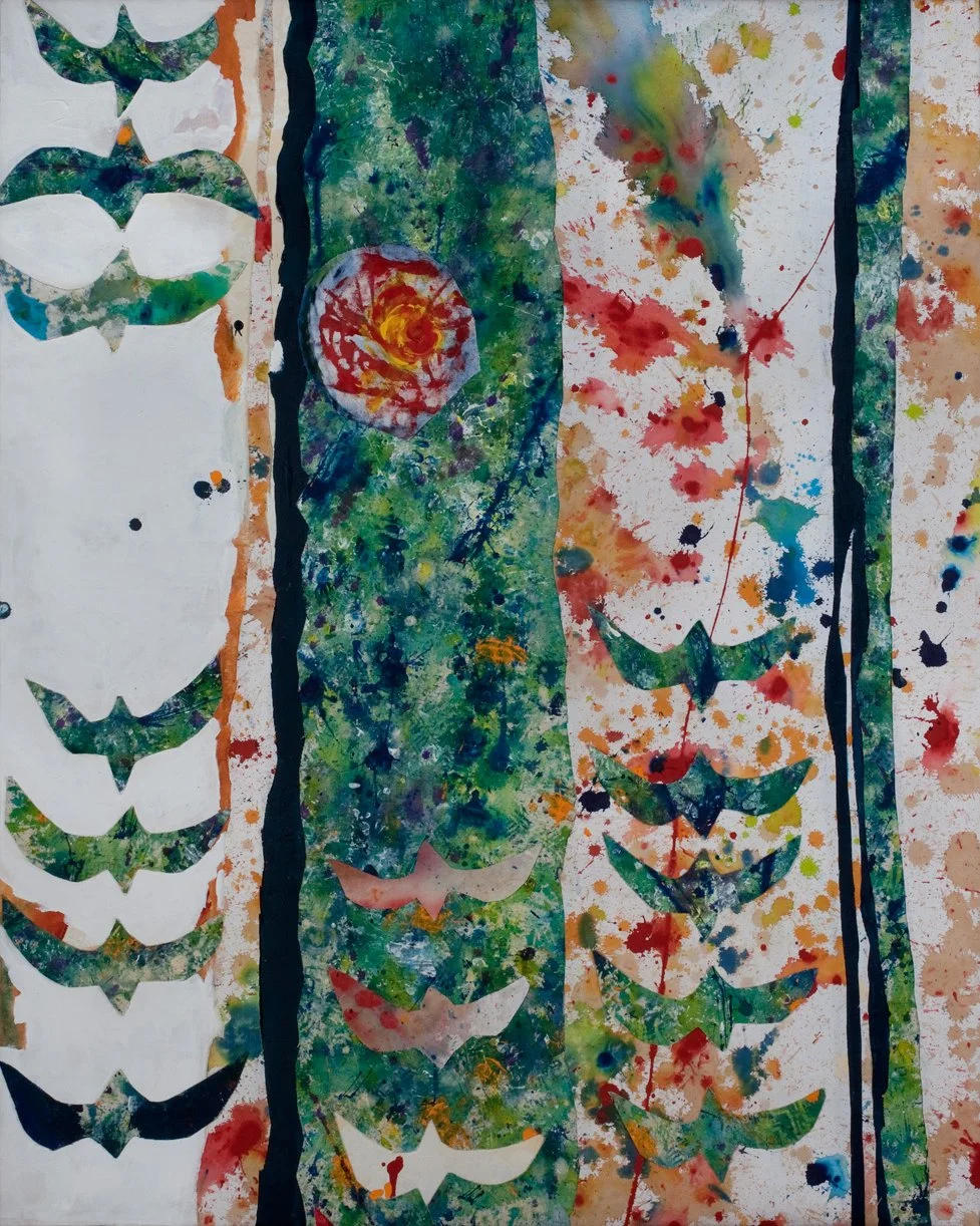 Away
Acrylic on Canvas, cutouts and collage  
SOLD