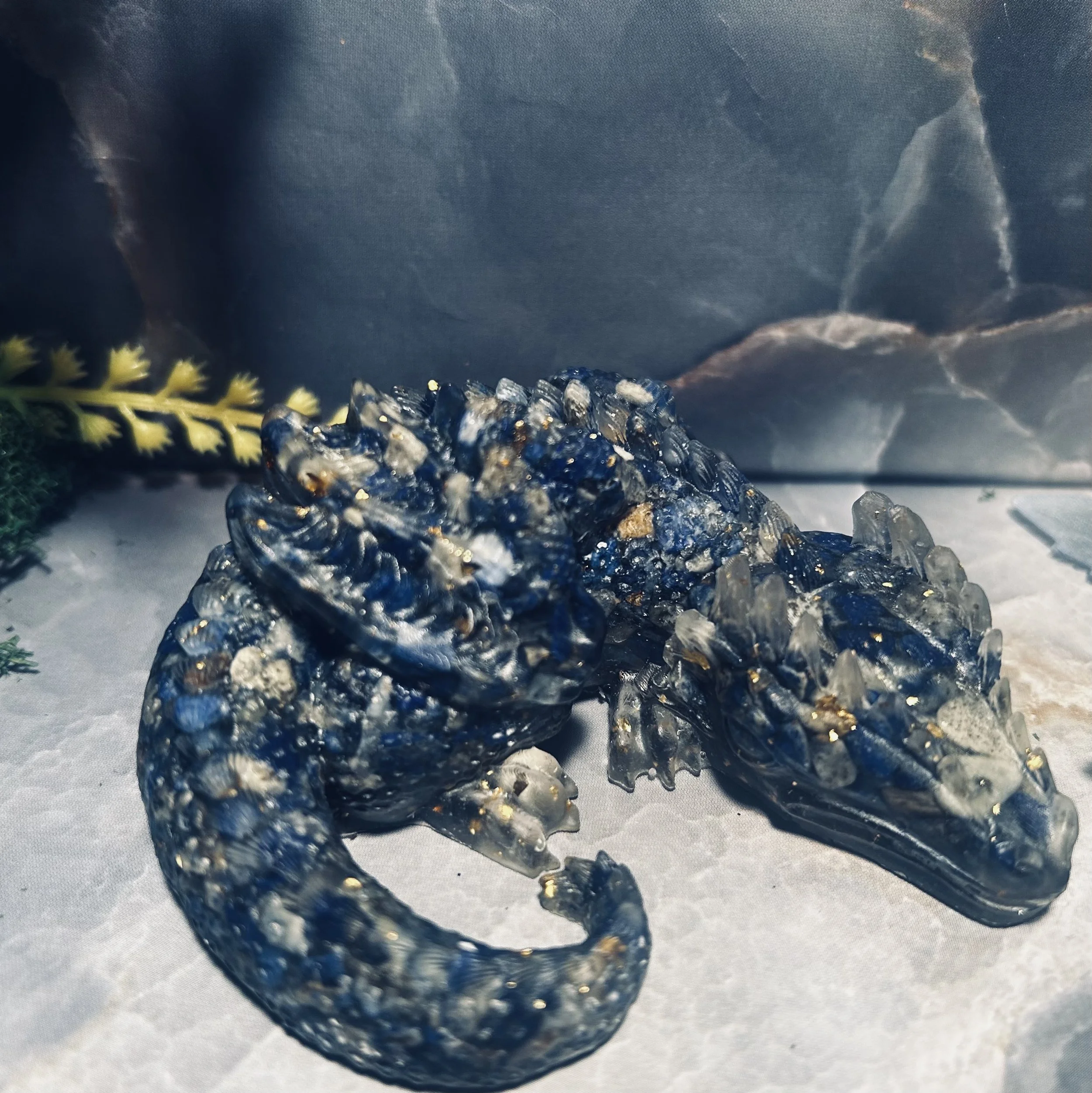 Mystical Lapis Lazuli Dragon Guardian