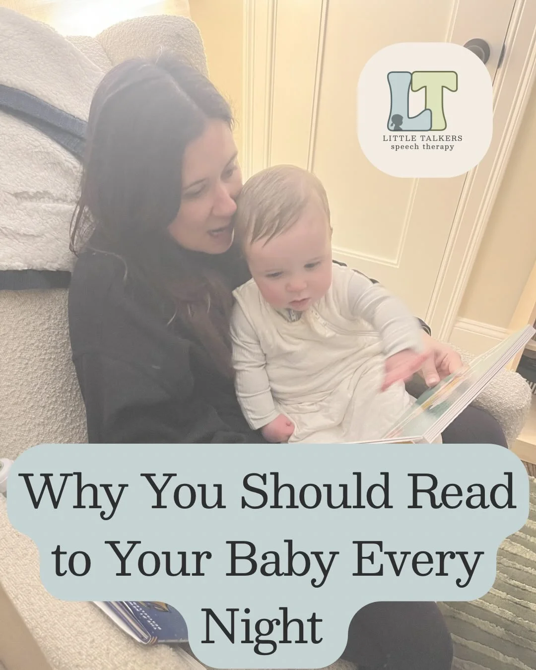 Reading to your baby every night can have such a large impact on their language development and communication skills!

Even if your baby isn&rsquo;t talking yet, they are constantly learning from the language they hear.

Reading together helps build 