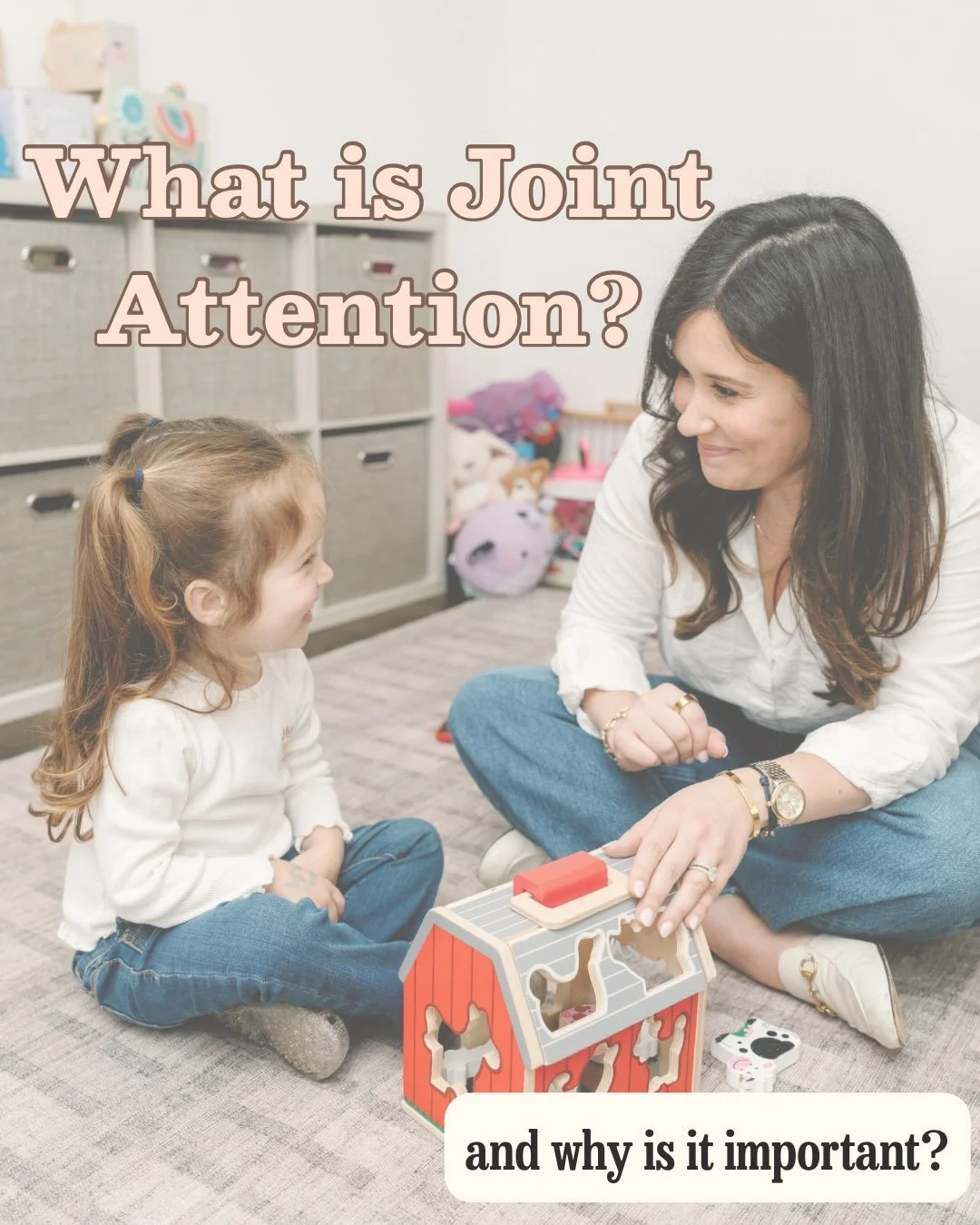 🌟Joint attention is the ability to share focus on a person, object, or activity with someone else.

When your child points to an airplane, shows you a toy, or looks where you&rsquo;re pointing, they&rsquo;re doing much more than playing. They&rsquo;