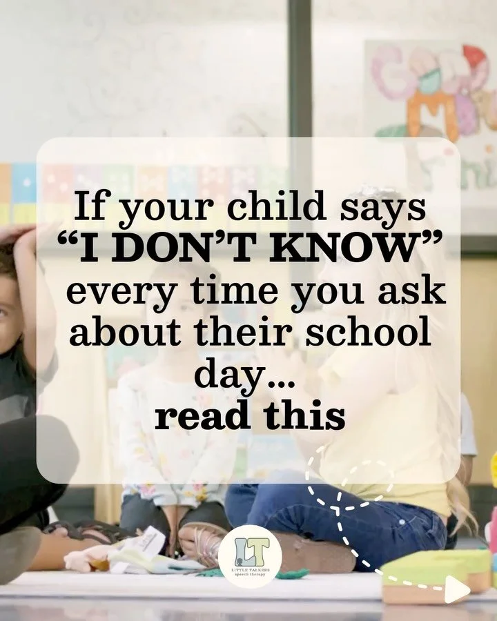 &ldquo;What did you do at school today?&rdquo;

&ldquo;I don&rsquo;t know.&rdquo; 🤷&zwj;♀️

Sound familiar?

Sometimes &ldquo;I don&rsquo;t know&rdquo; isn&rsquo;t about not remembering &mdash; it&rsquo;s about not knowing how to organize all of tho