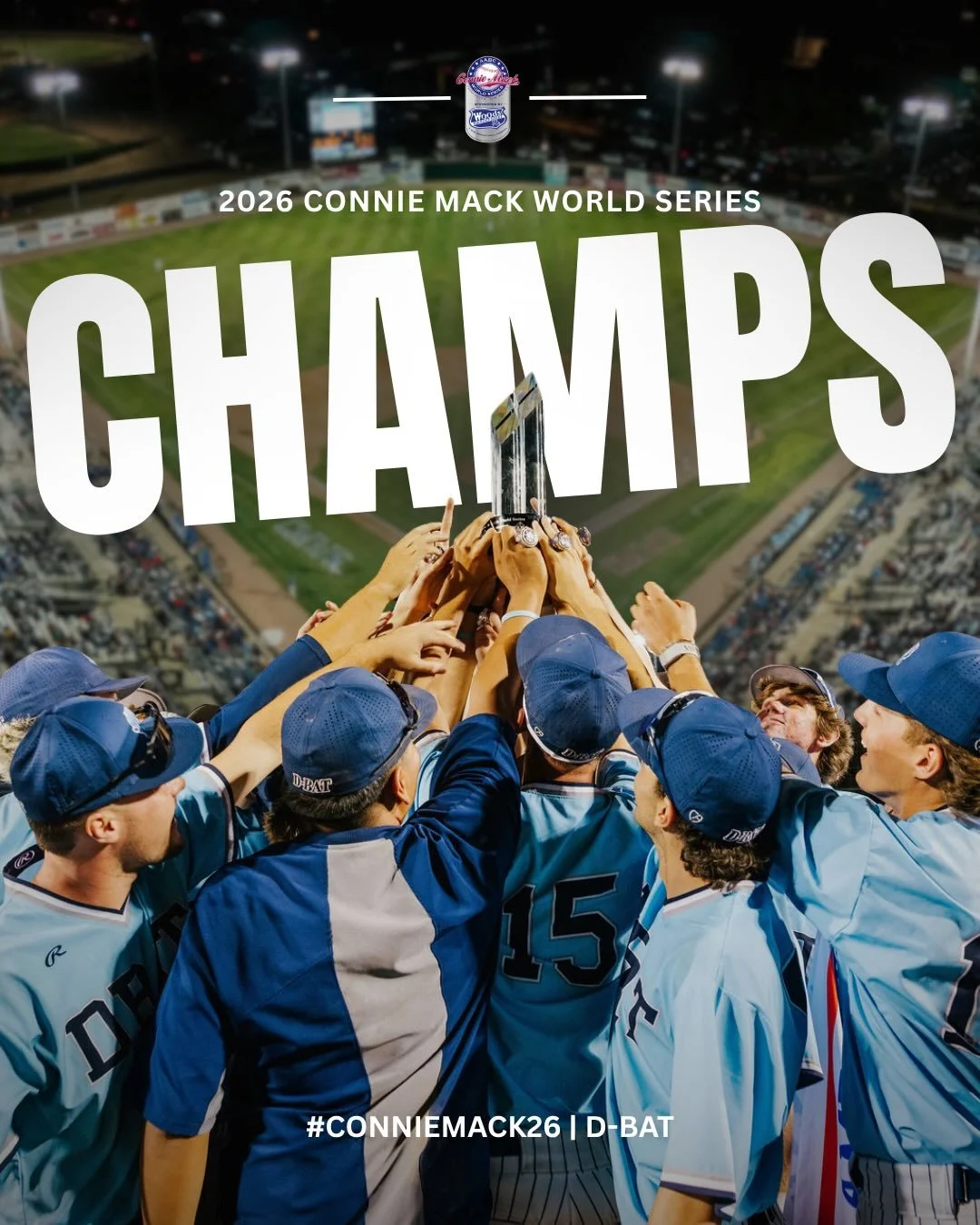 🏆 UNDEFEATED.

D-BAT completed a perfect 8&ndash;0 run through the 2026 Connie Mack World Series, defeating the defending champions to claim the title.

Congratulations to D-BAT, your 2026 Connie Mack World Series Champions! ⚾🏆

A huge thank you to