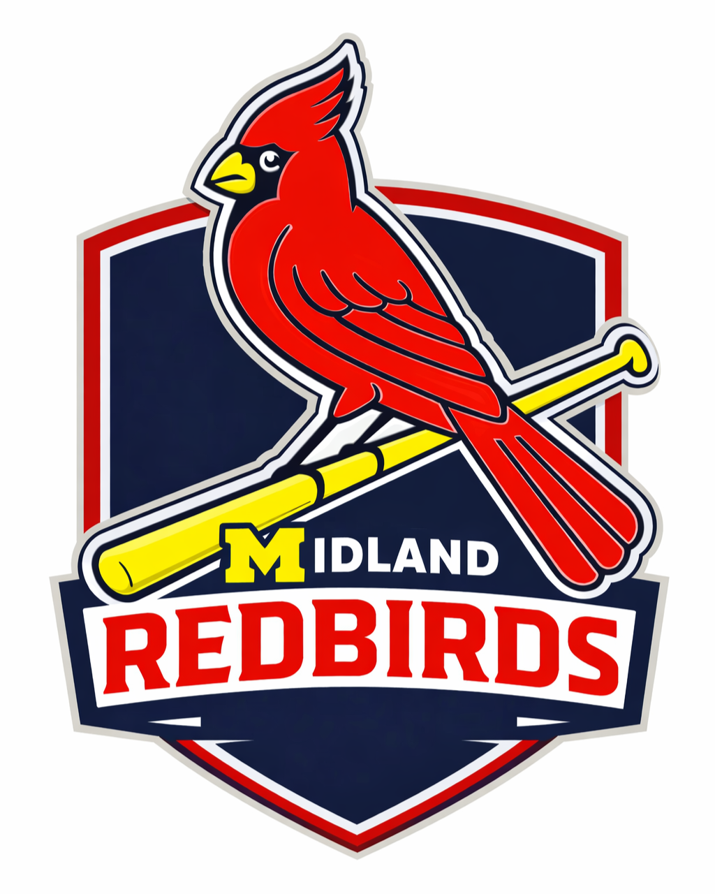 Midland Redbirds baseball team logo
