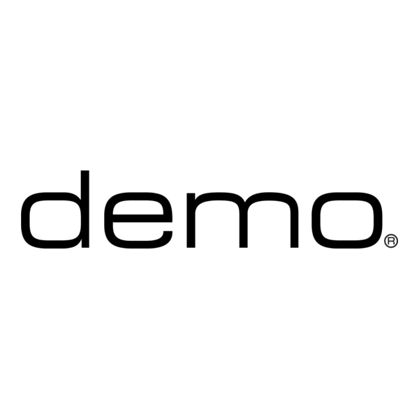 The word 'demo' in black lowercase letters on a white background.