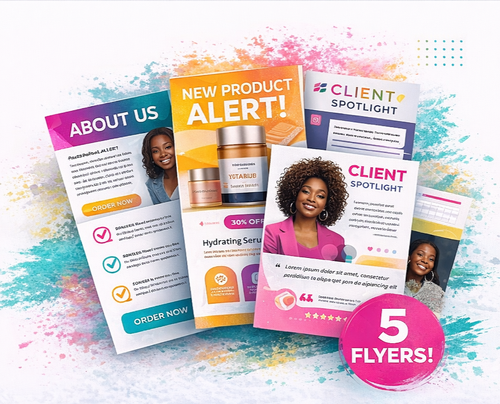 PINK PRINT FLYER KIT