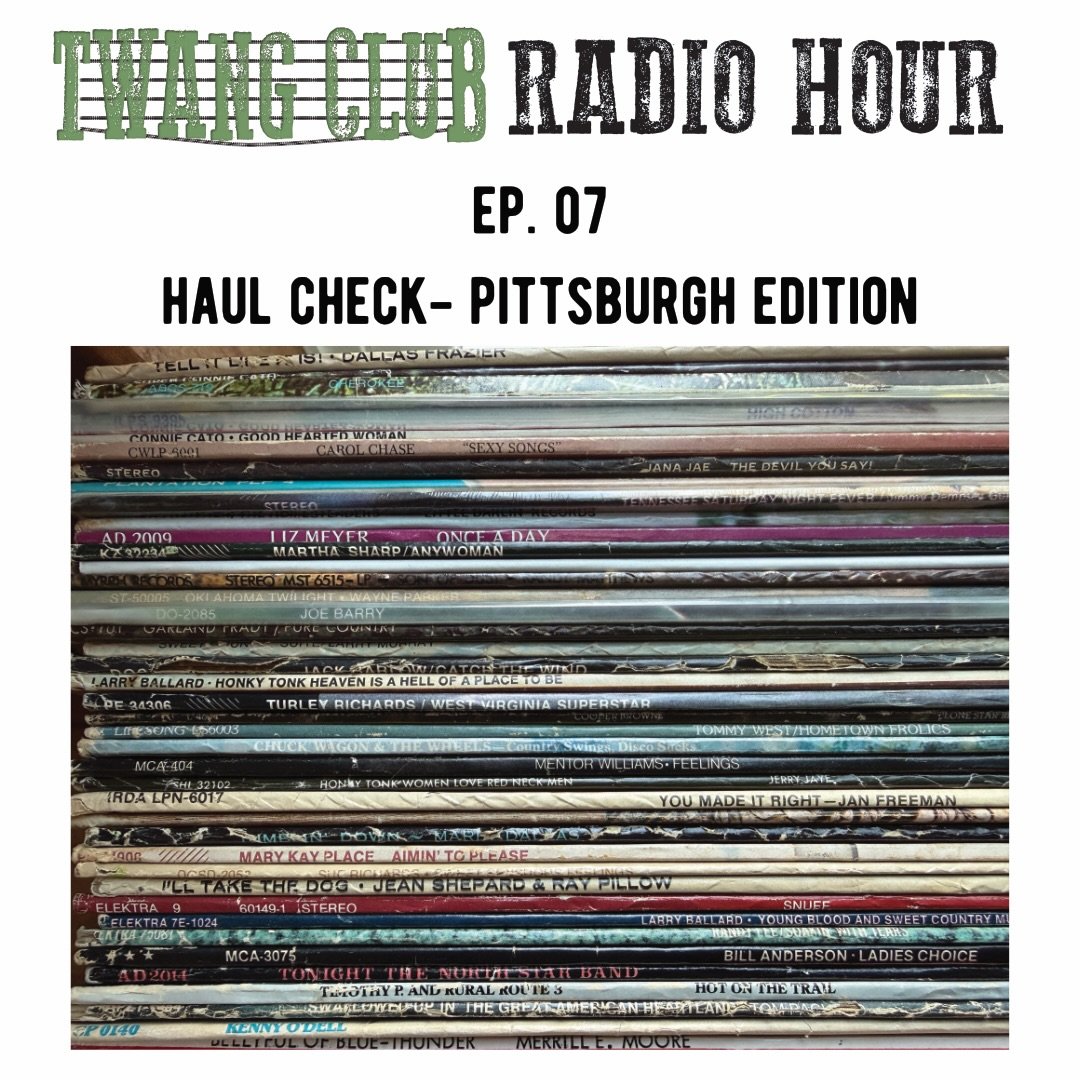 Coming up from 8-10p tomorrow Tuesday 7/14 episode 7 of the Twang Club Radio Hour. In this episode I finally go through the records I bought in #Pittsburgh after going to @burningmaam. I visited @atticrecordstore and the legendary @jerrys_records and
