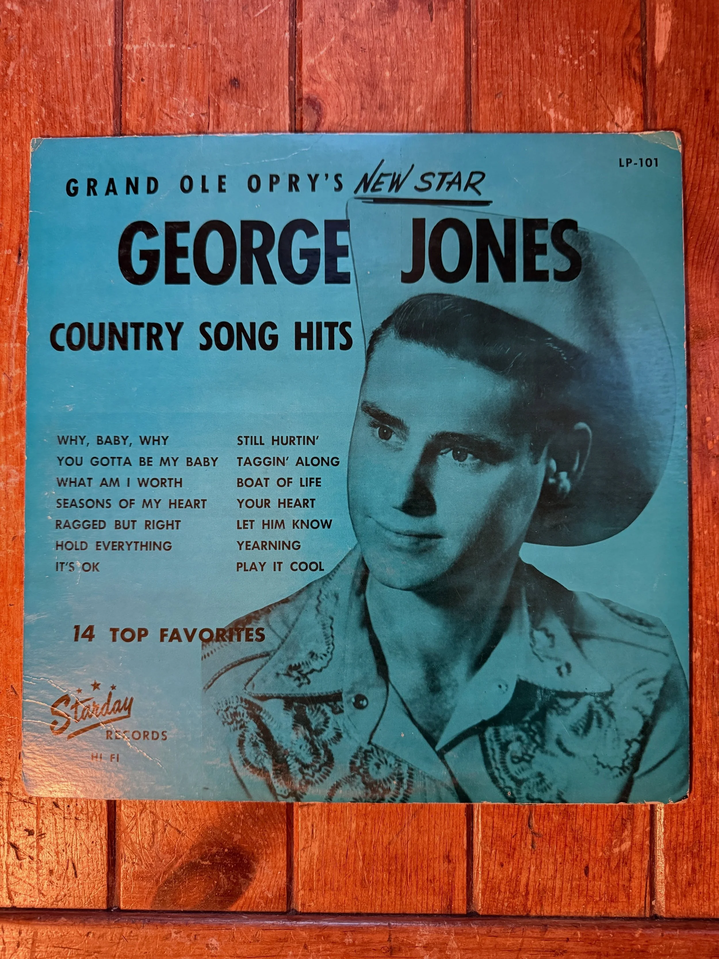 Anybody want a rare deep groove 1958 alt label pressing of #georgejones first LP on Starday? I never listen to it because I have the reissue and I could use the cash. Both sides play through, A side has some noise but not too bad. Conservatively a G+
